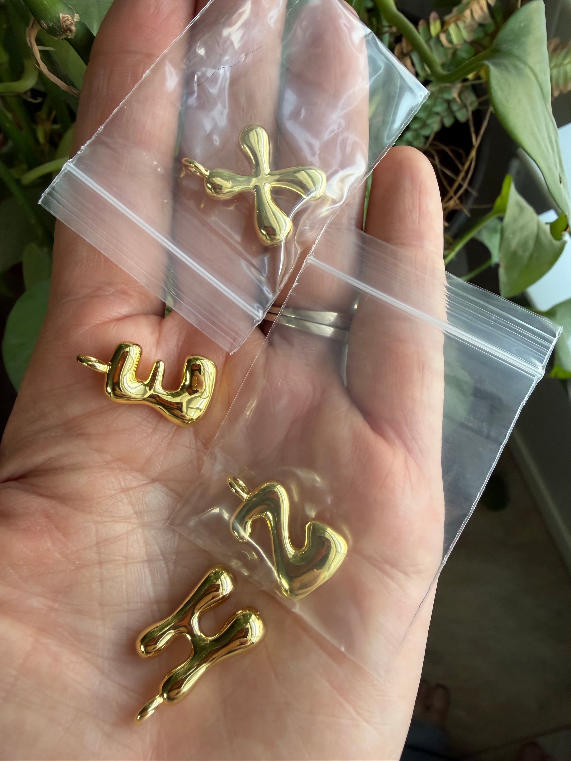 Gold Alphabet Charms