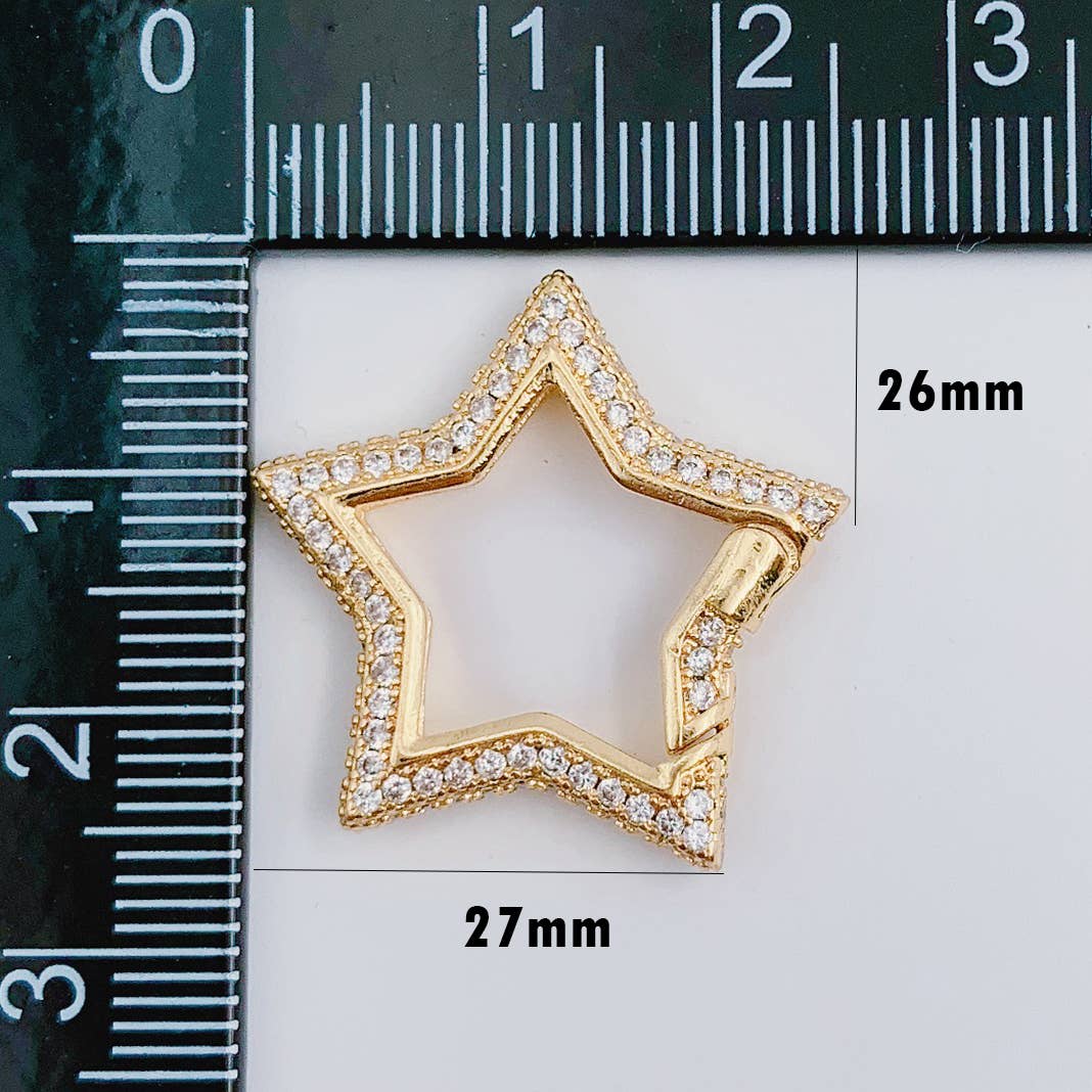 Gold Filled Star Connector for Necklace