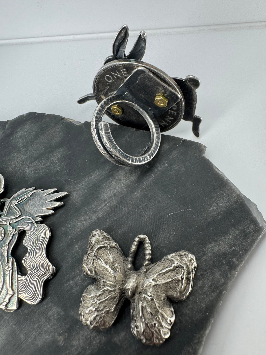 Handmade Pendants & one Ring