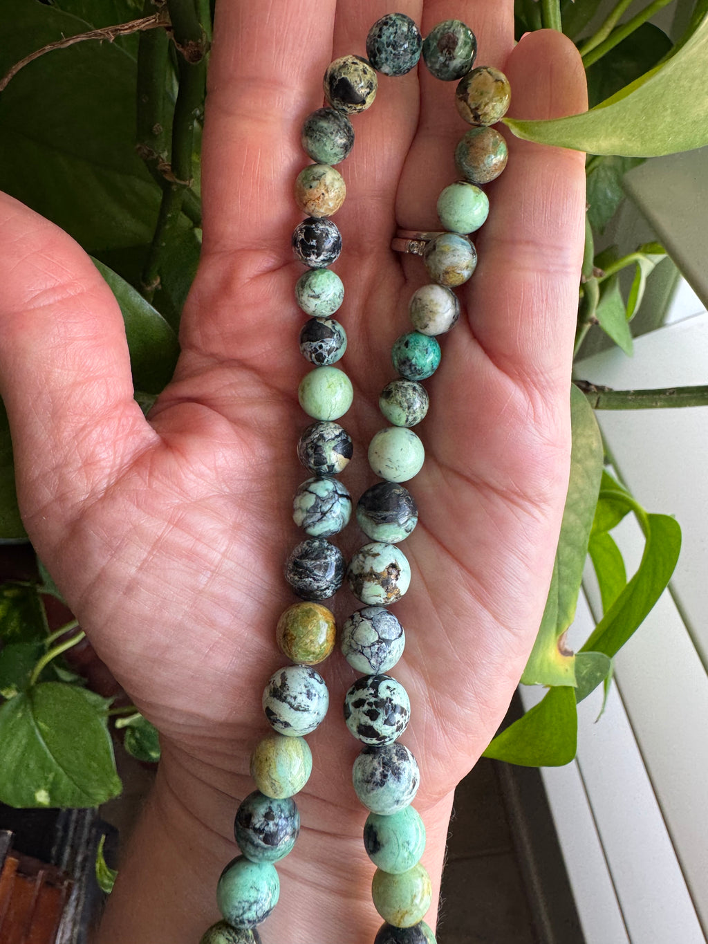 Natural Variscite Gemstone Necklace