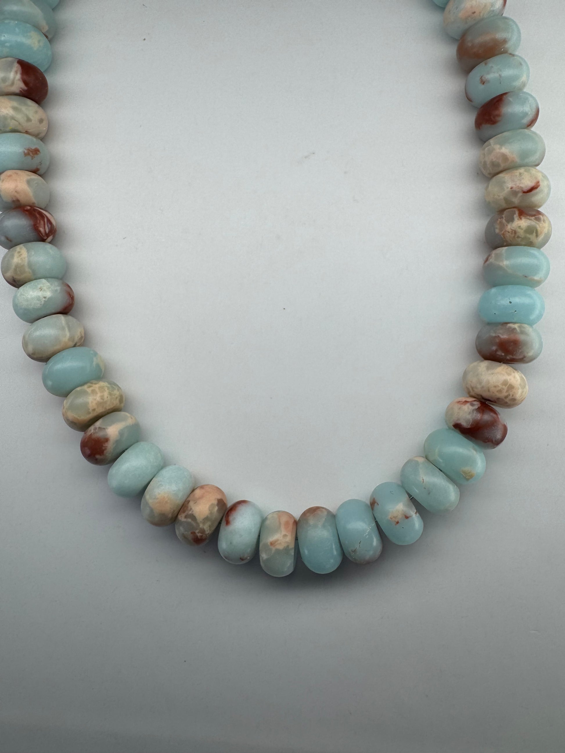 Sea Sediment Jasper Rondelle Necklace