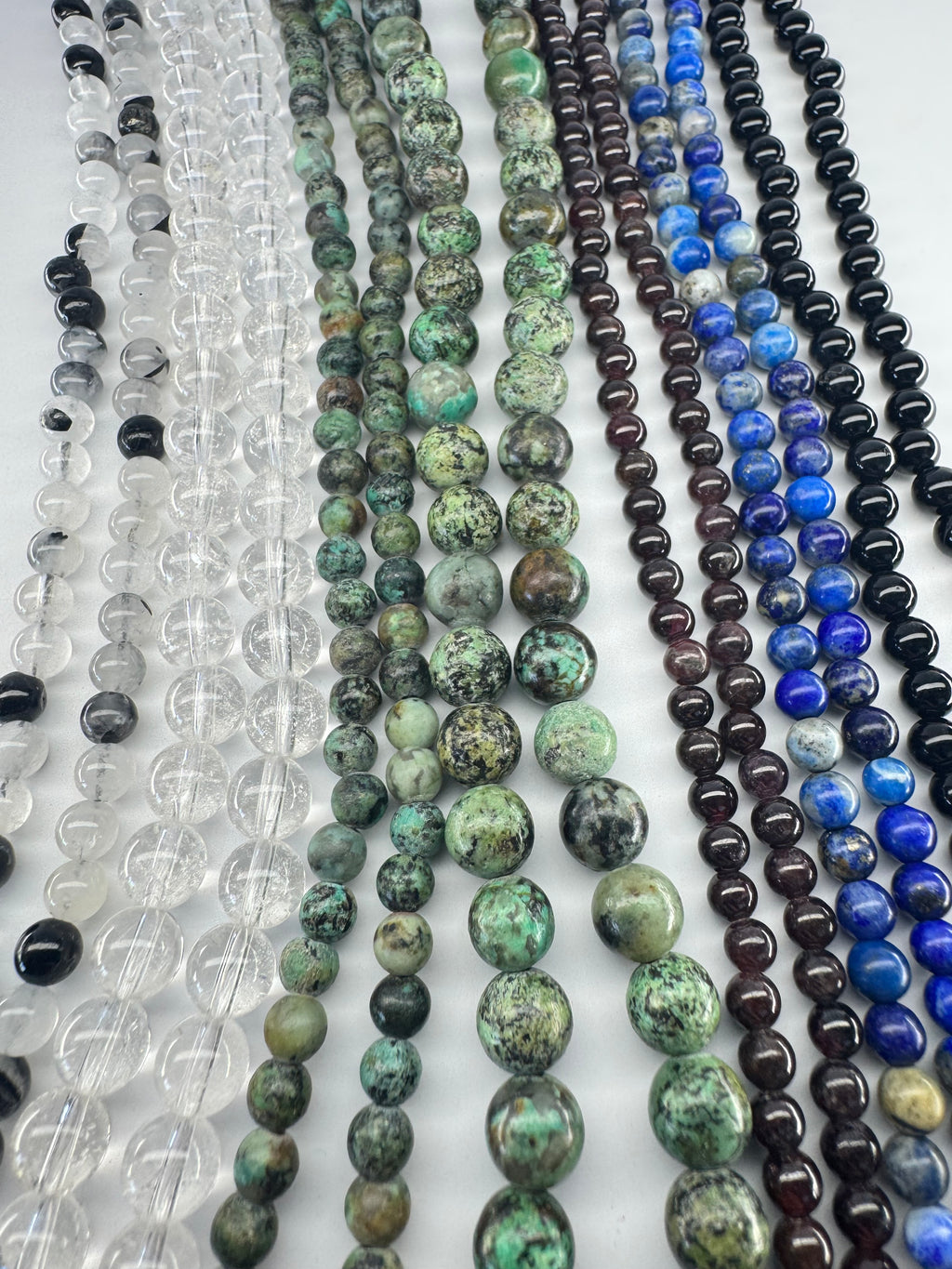 Simple Handmade Gemstone Necklaces – 16” (with 2” extender)