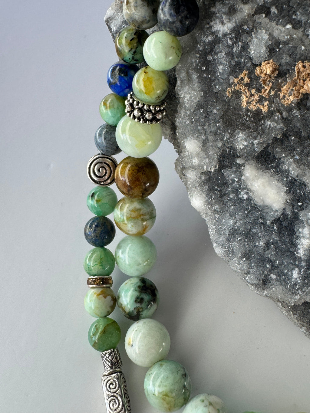 Mongolian Turquoise Necklace & FREE Matching Bracelet
