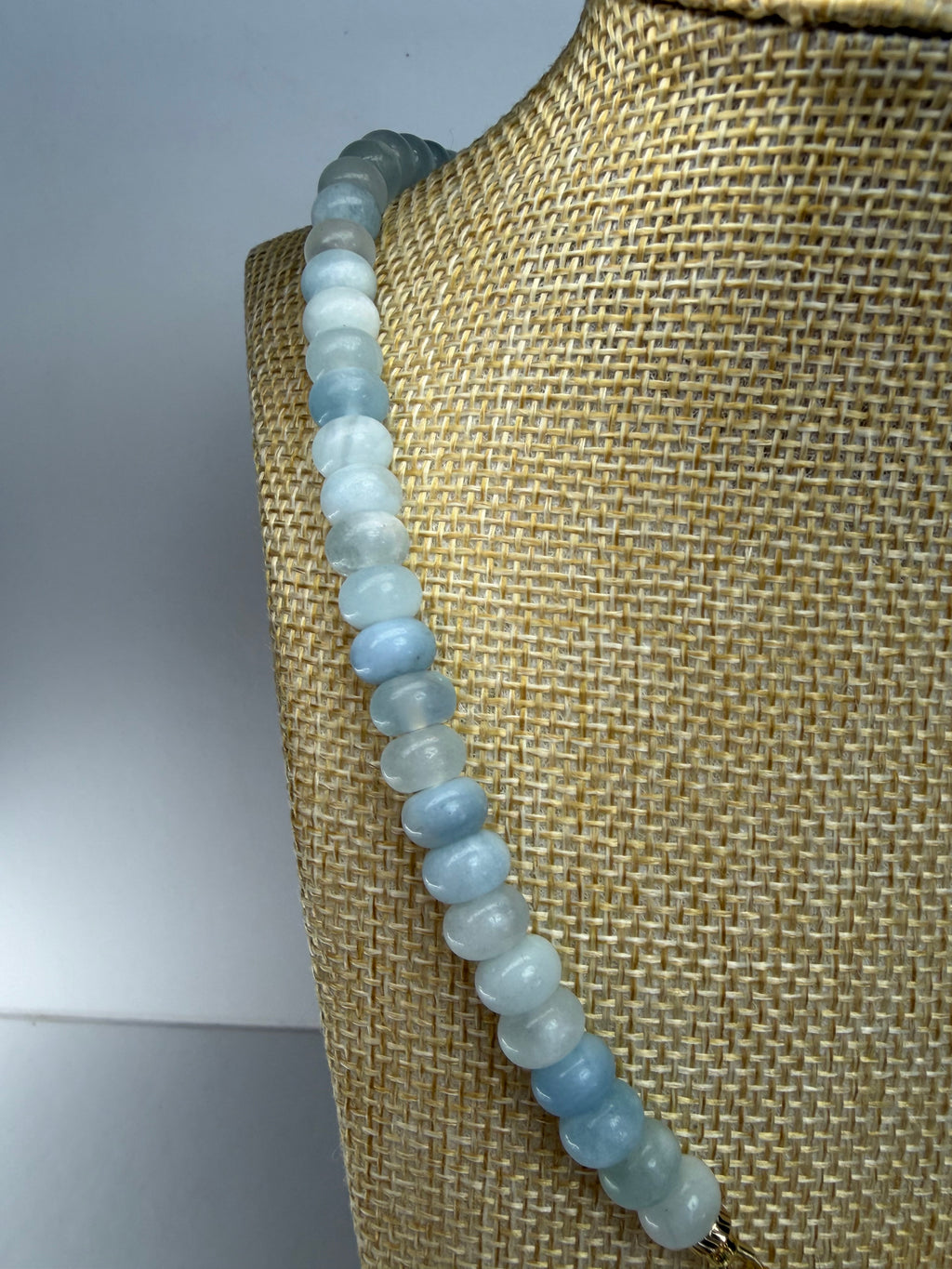Aquamarine Rondel Necklace