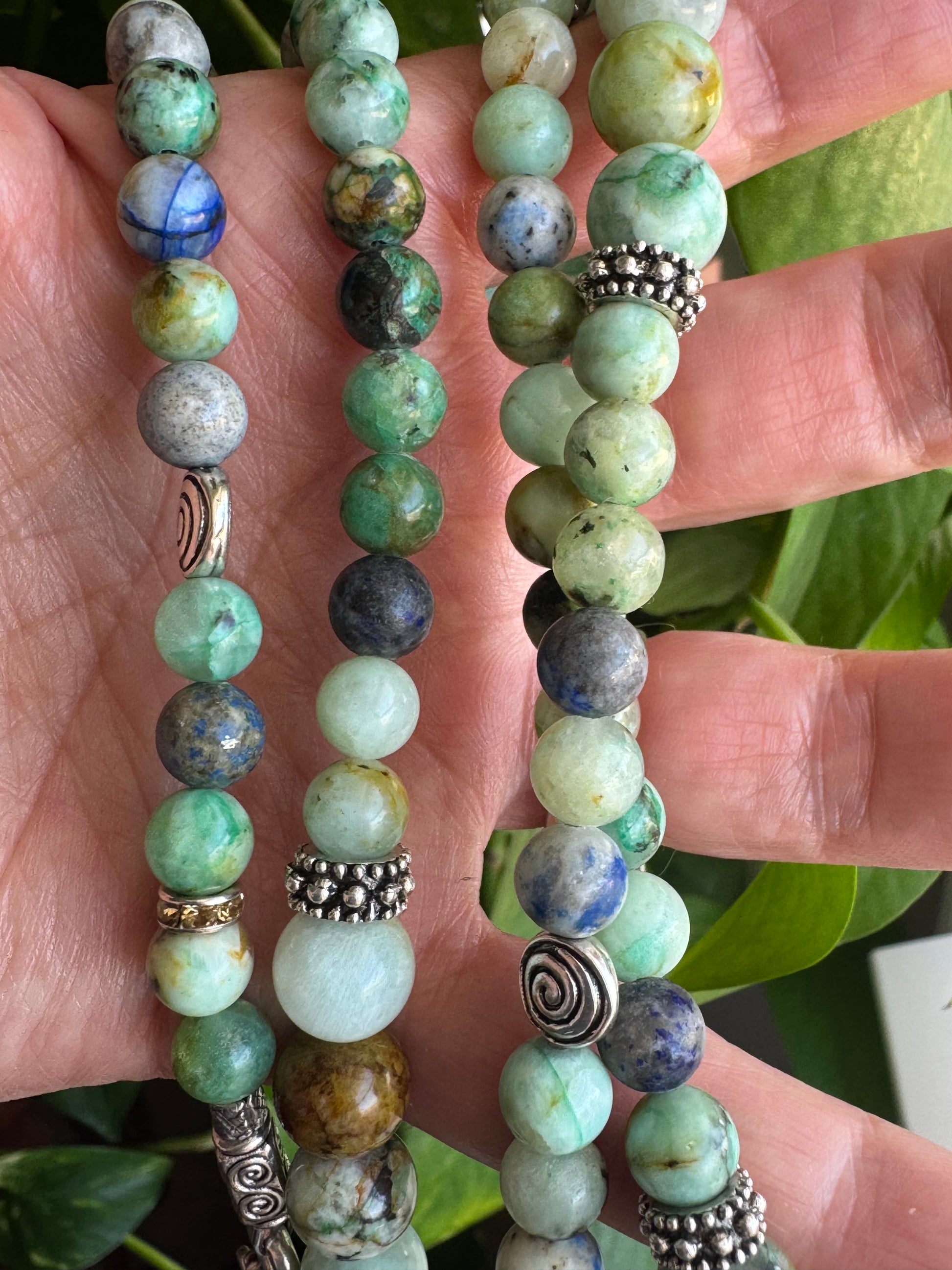 Mongolian Turquoise Necklace & FREE Matching Bracelet