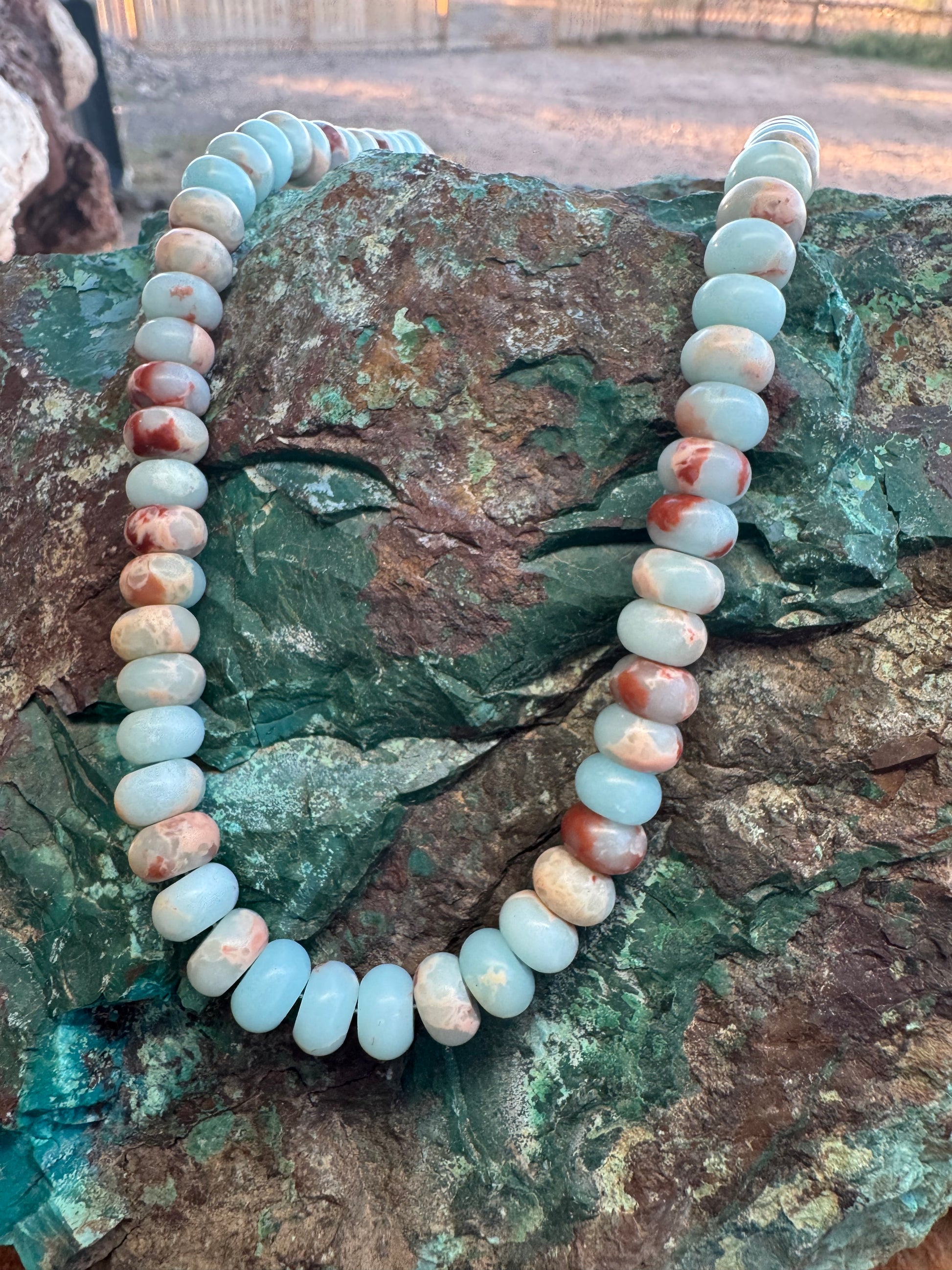 Sea Sediment Jasper Rondelle Necklace