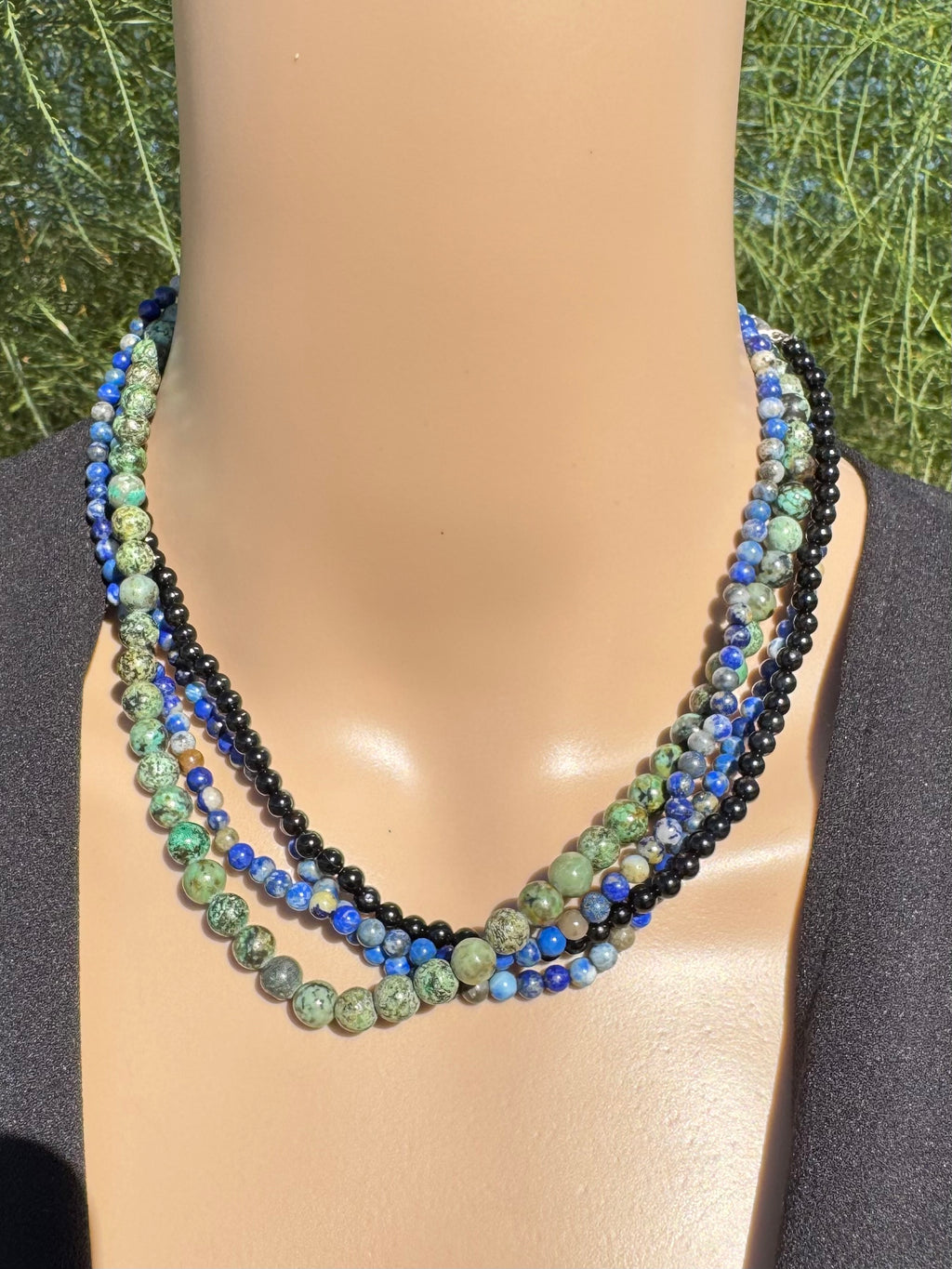 Simple Handmade Gemstone Necklaces – 16” (with 2” extender)