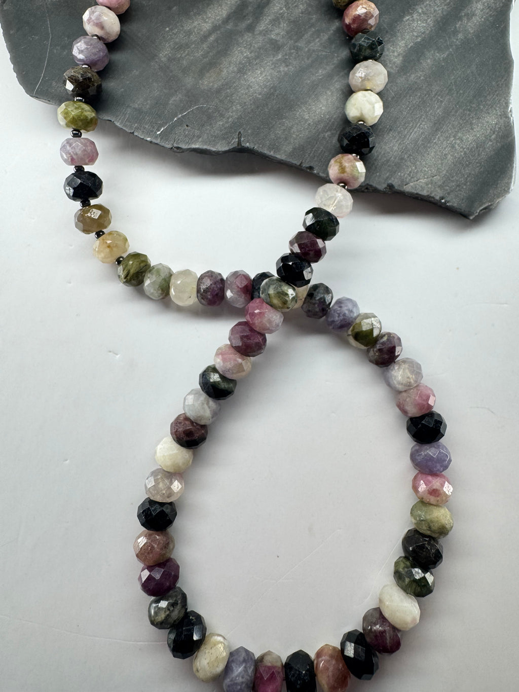 Multicolor Tourmaline Faceted Necklace