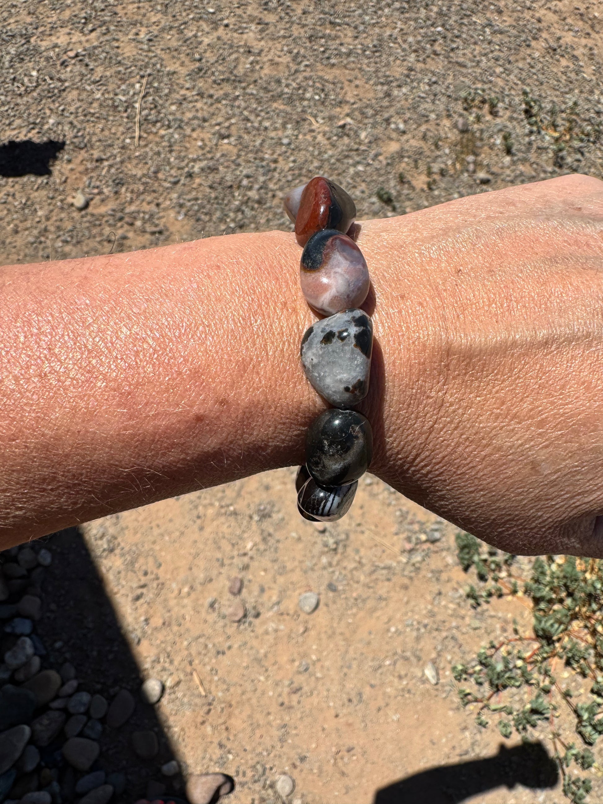 Black Agate Nuggets - GORGEOUS