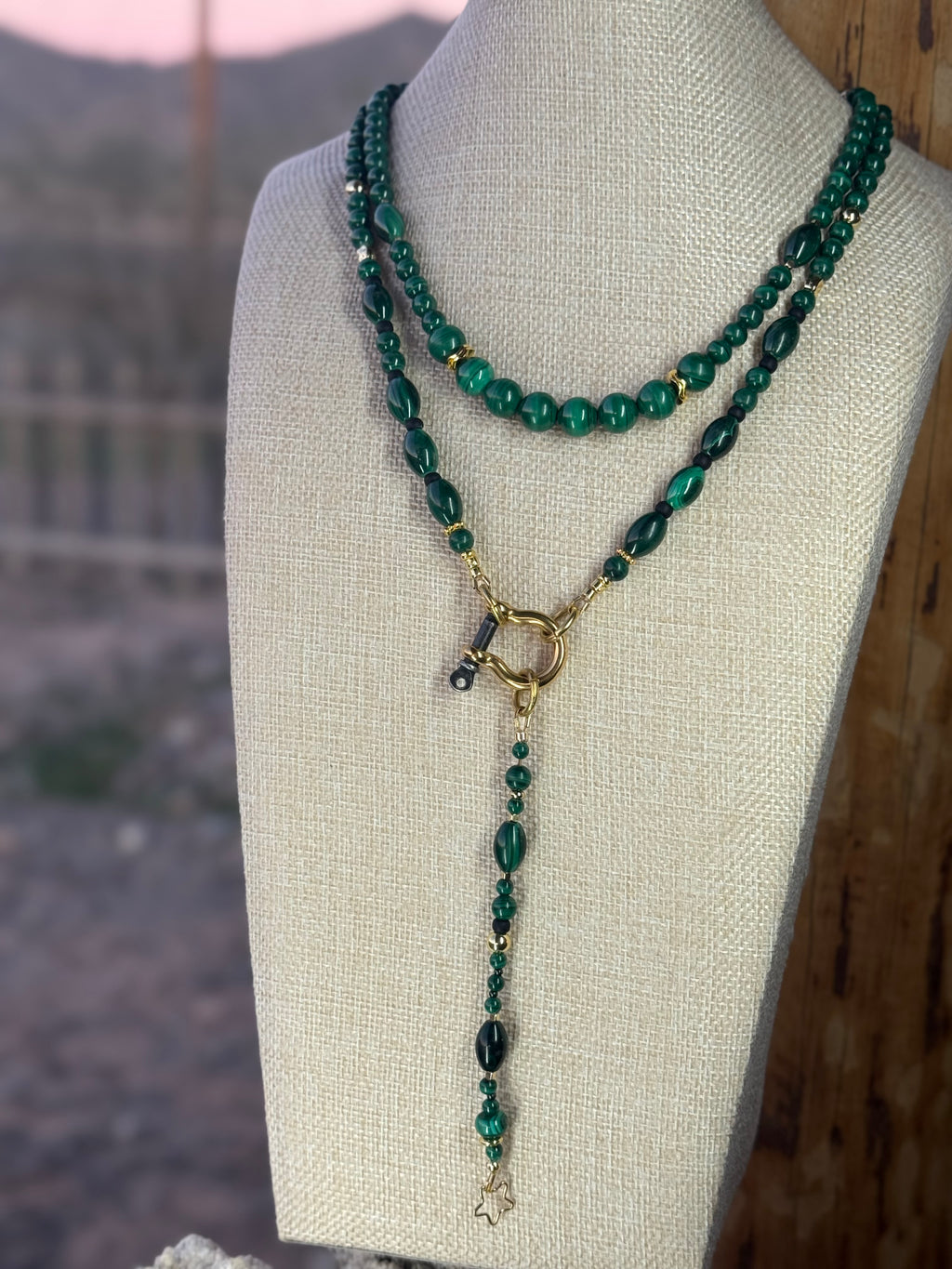 Malachite Signature Wrap Necklace