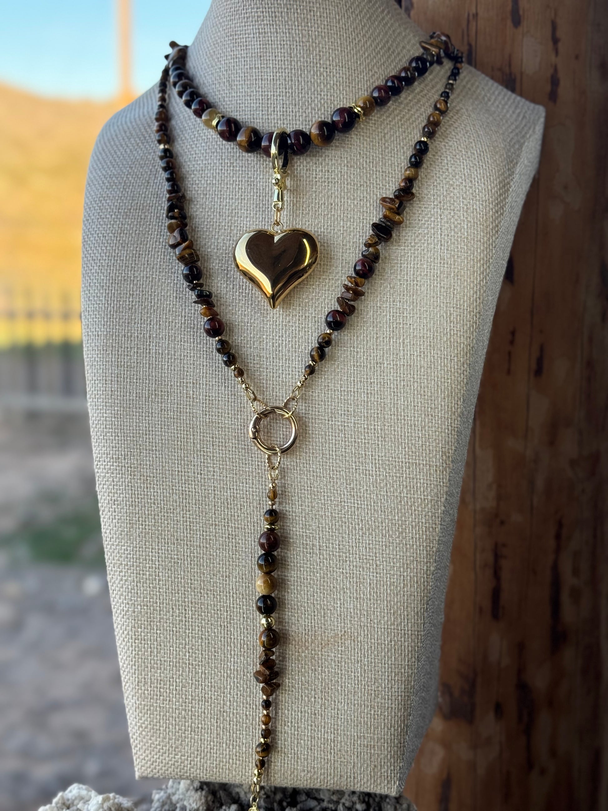 Tiger’s Eye Moe Gems Signature Wrap Necklace