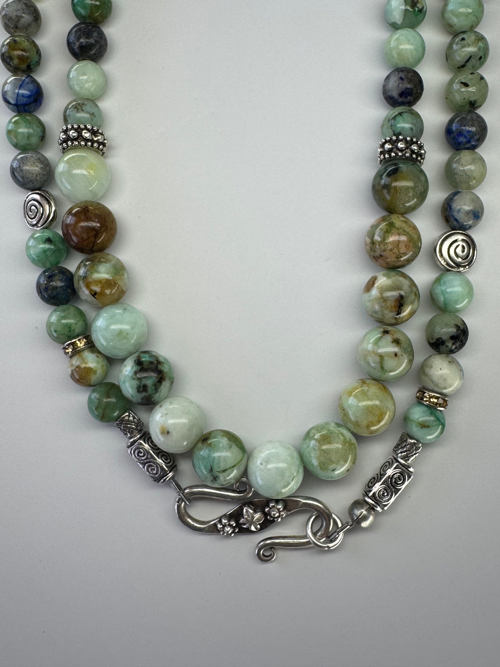 Mongolian Turquoise Necklace & FREE Matching Bracelet
