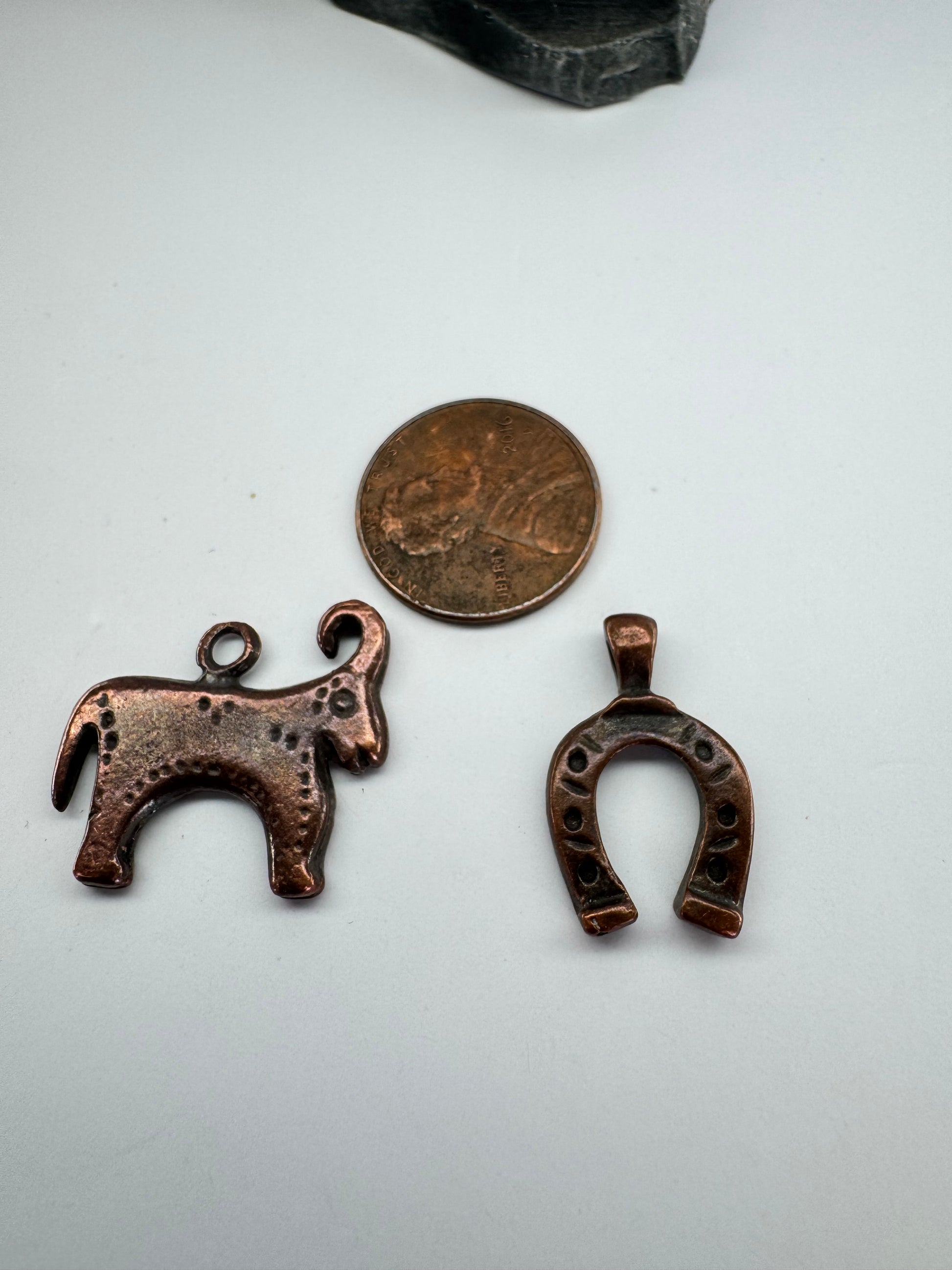 Rustic Copper Charms