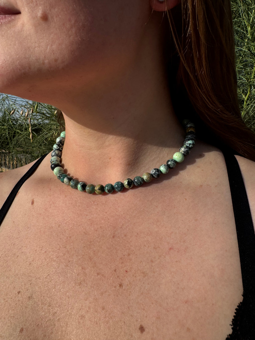 Natural Variscite Gemstone Necklace