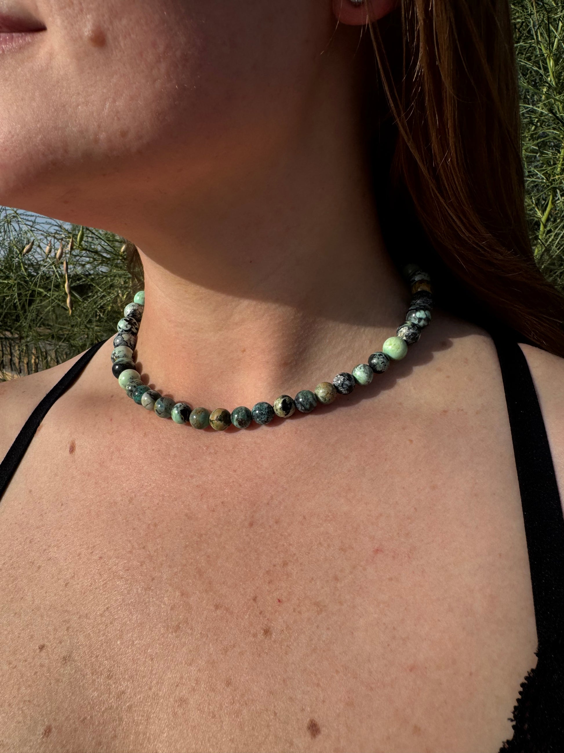 Natural Variscite Gemstone Necklace