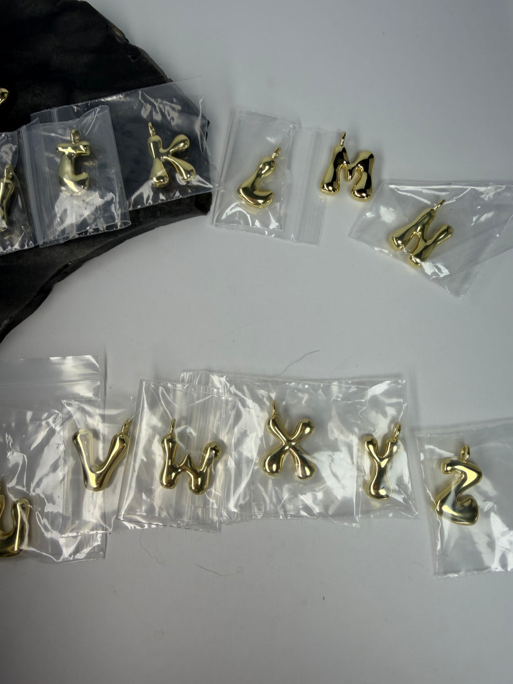 Gold Alphabet Charms