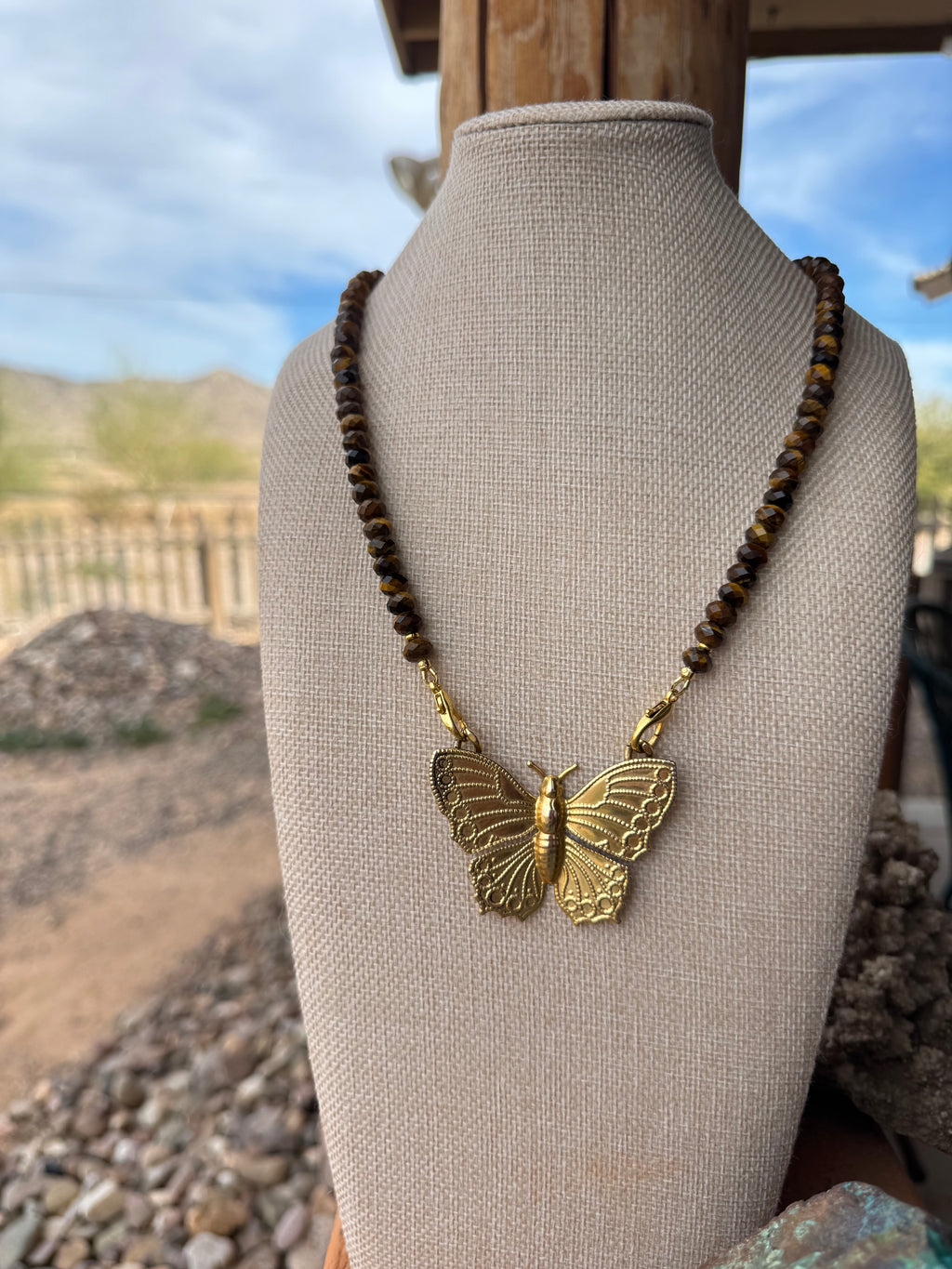 Tiger Eye Faceted Necklace