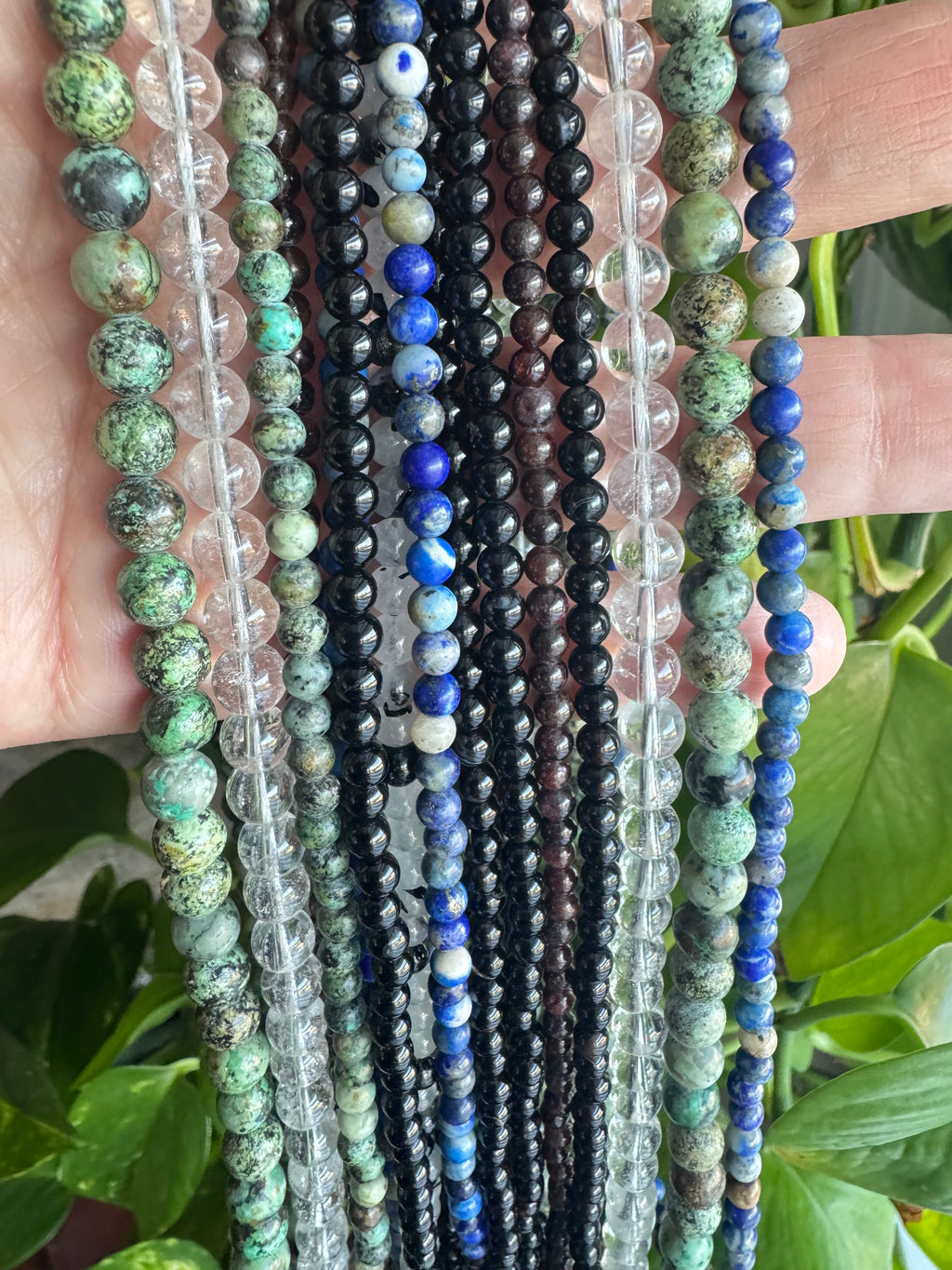 Simple Handmade Gemstone Necklaces – 16” (with 2” extender)