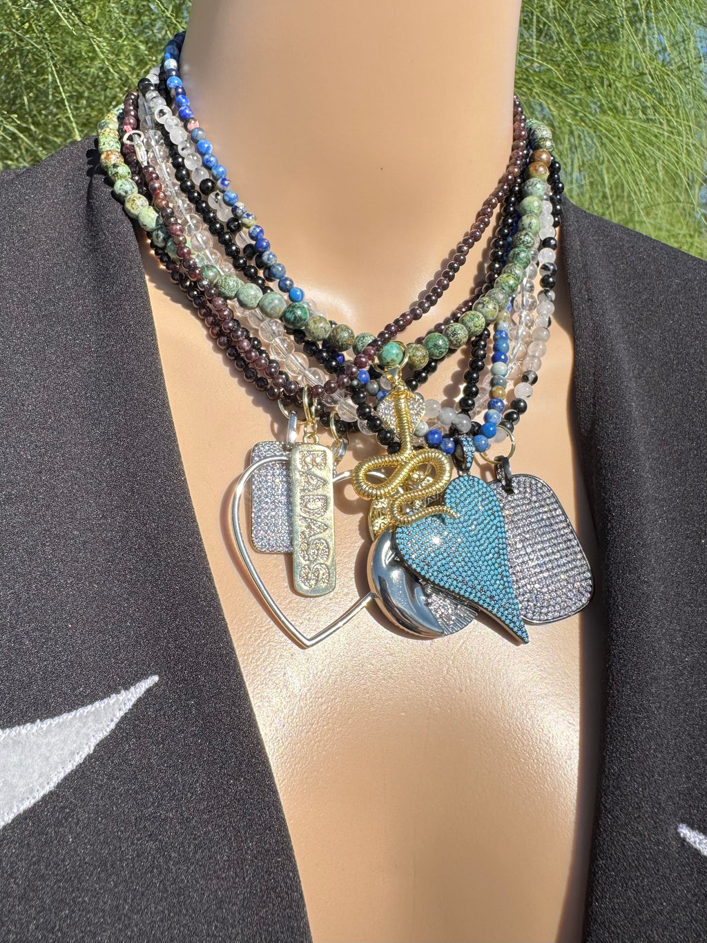 Simple Handmade Gemstone Necklaces – 16” (with 2” extender)