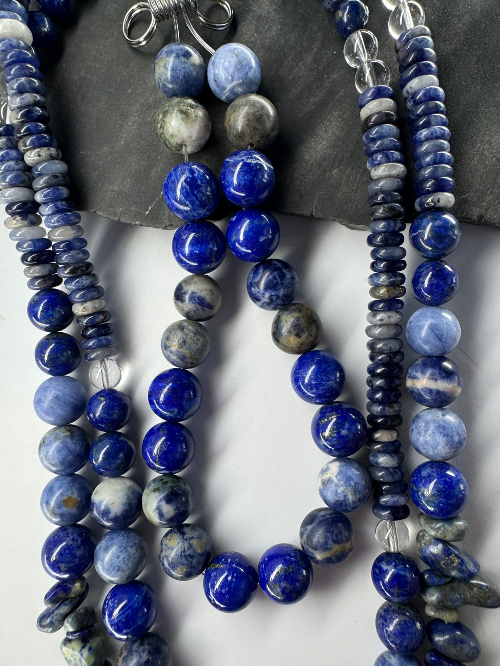 Lapis Lazuli • Sodalite • Clear Quartz - FREE Bracelet