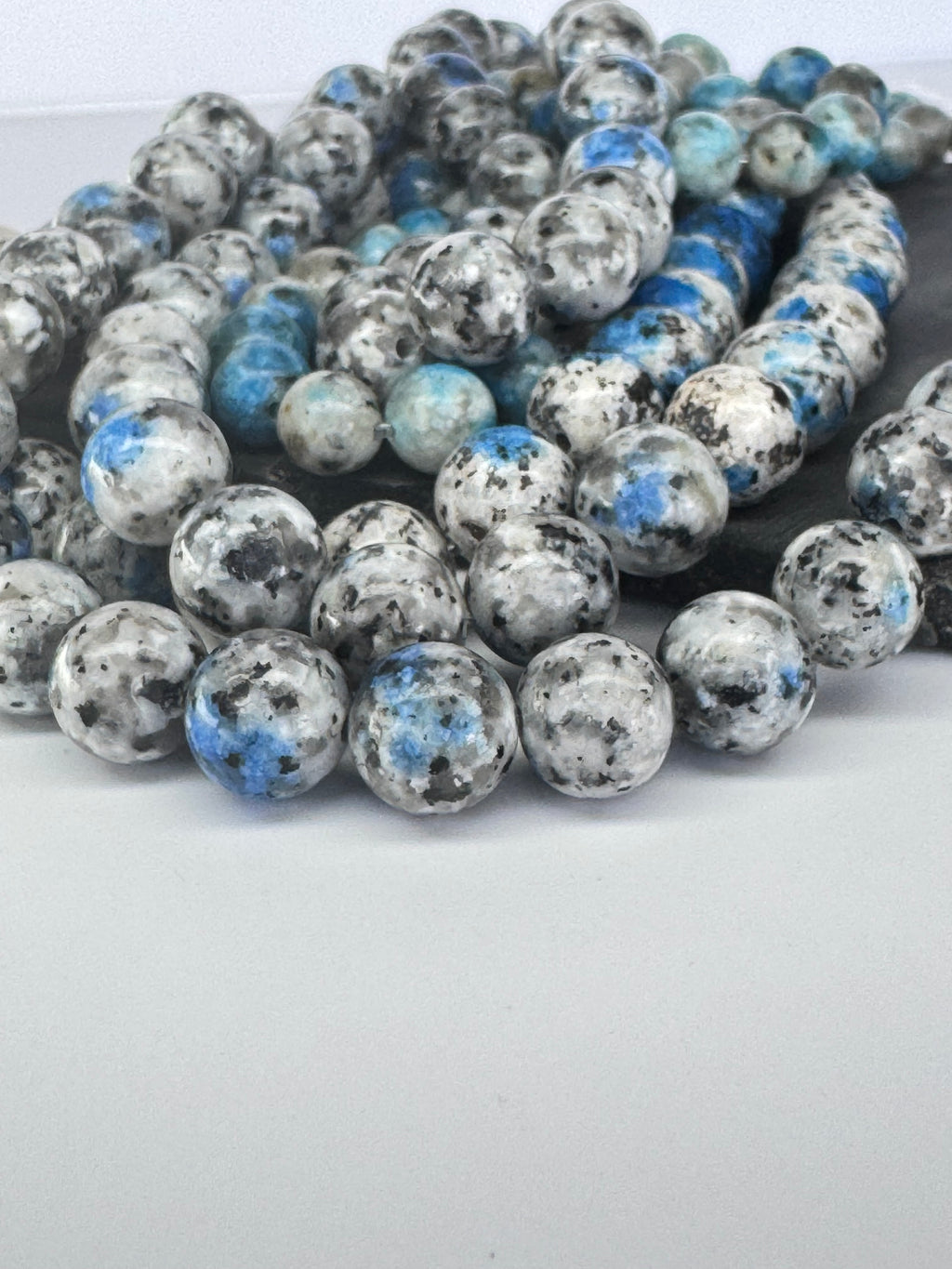 Natural K2 Stone - with striking blue azurite in granite matrix