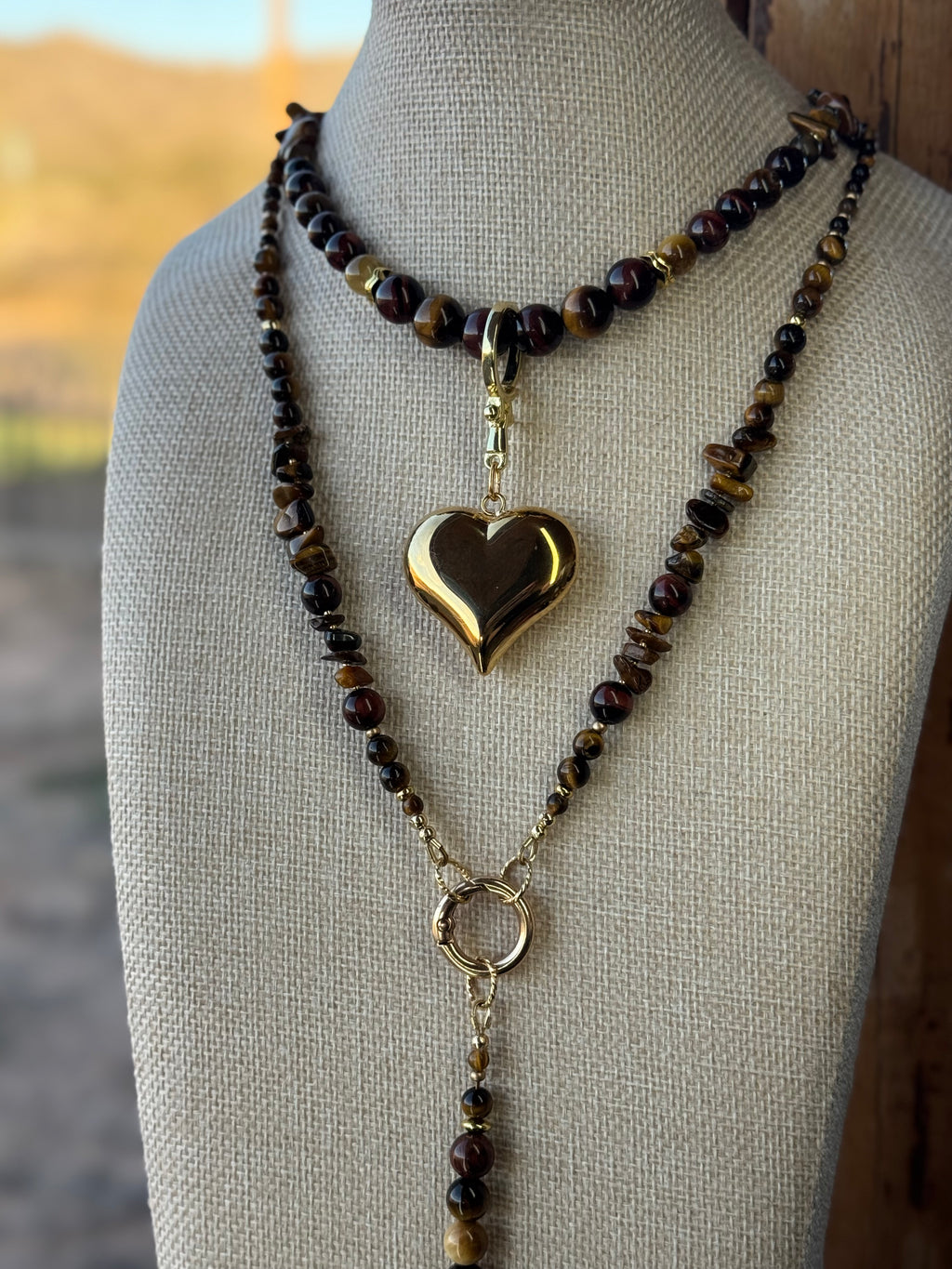 Tiger’s Eye Moe Gems Signature Wrap Necklace