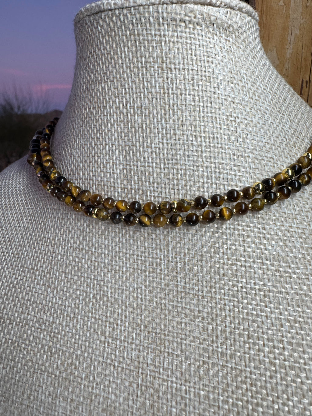 Tiger’s Eye Moe Gems Signature Wrap Necklace