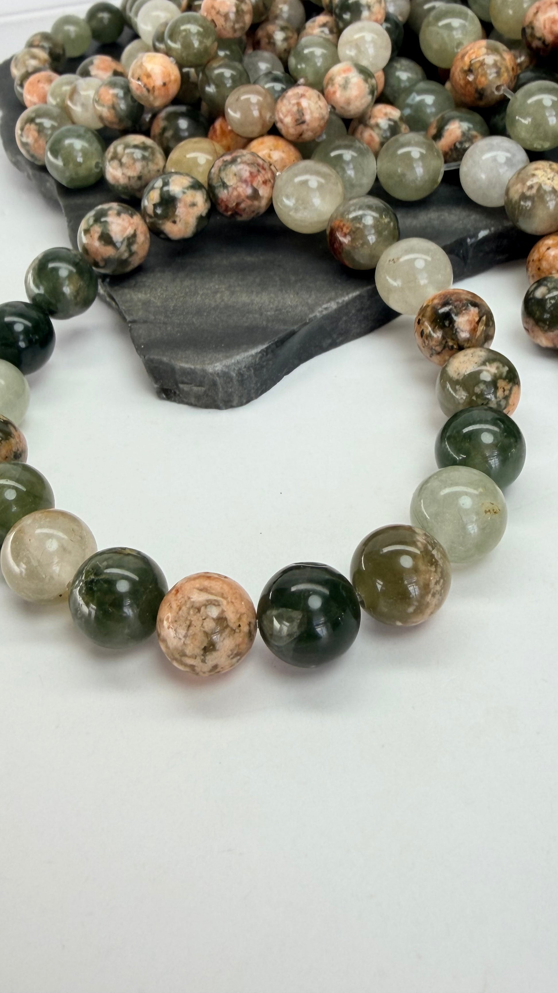 Natural Cherry Blossom Landscape Quartz (Lodolite)