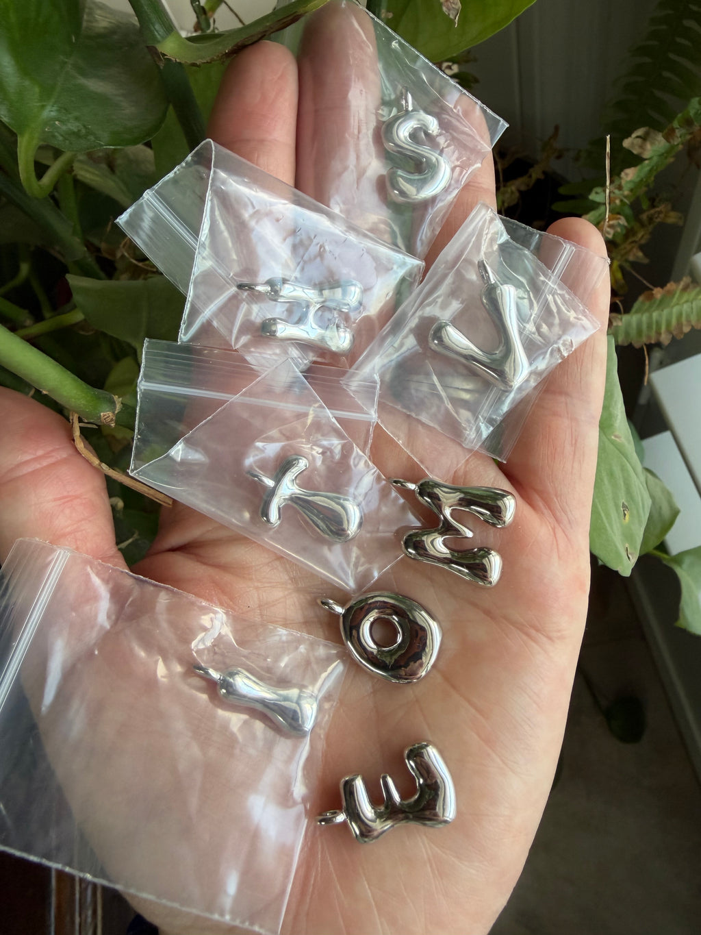 Silver Alphabet Charms