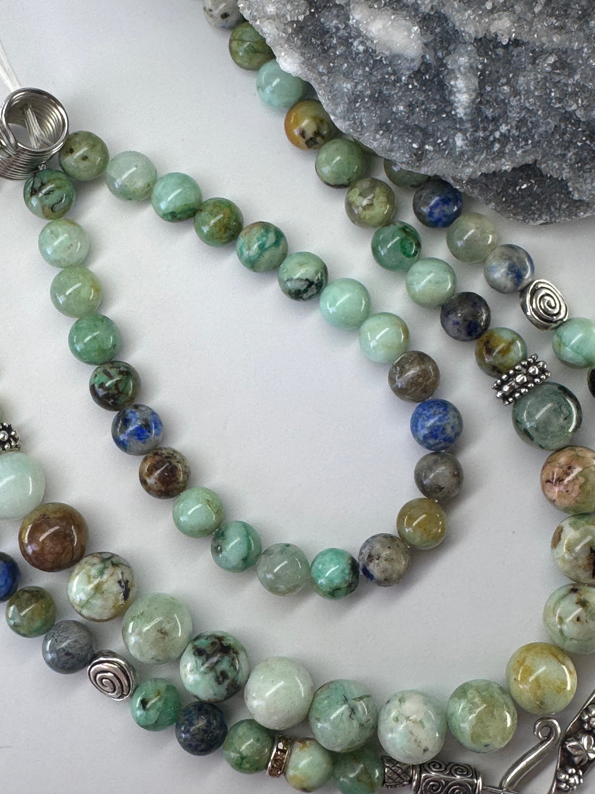Mongolian Turquoise Necklace & FREE Matching Bracelet