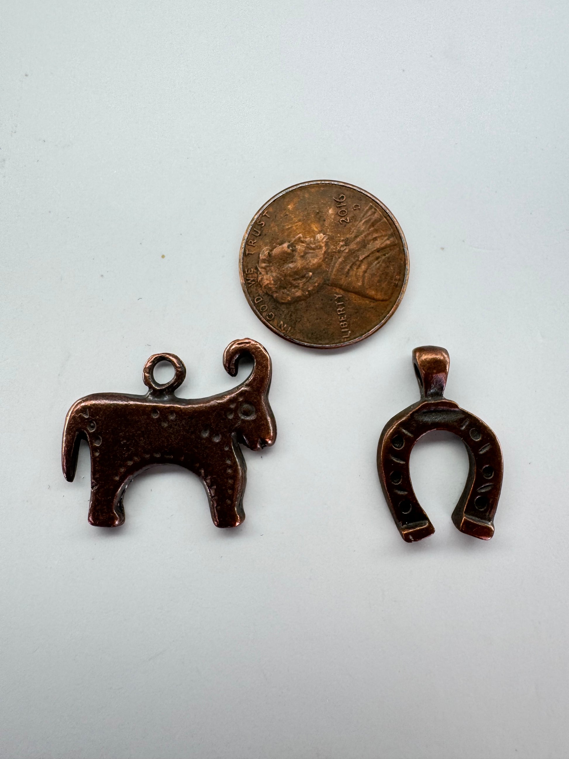Rustic Copper Charms