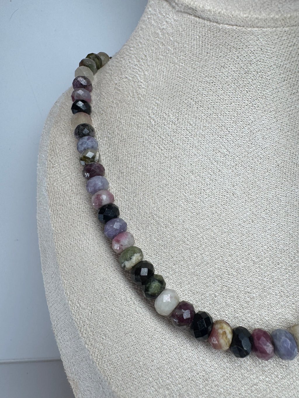 Multicolor Tourmaline Faceted Necklace