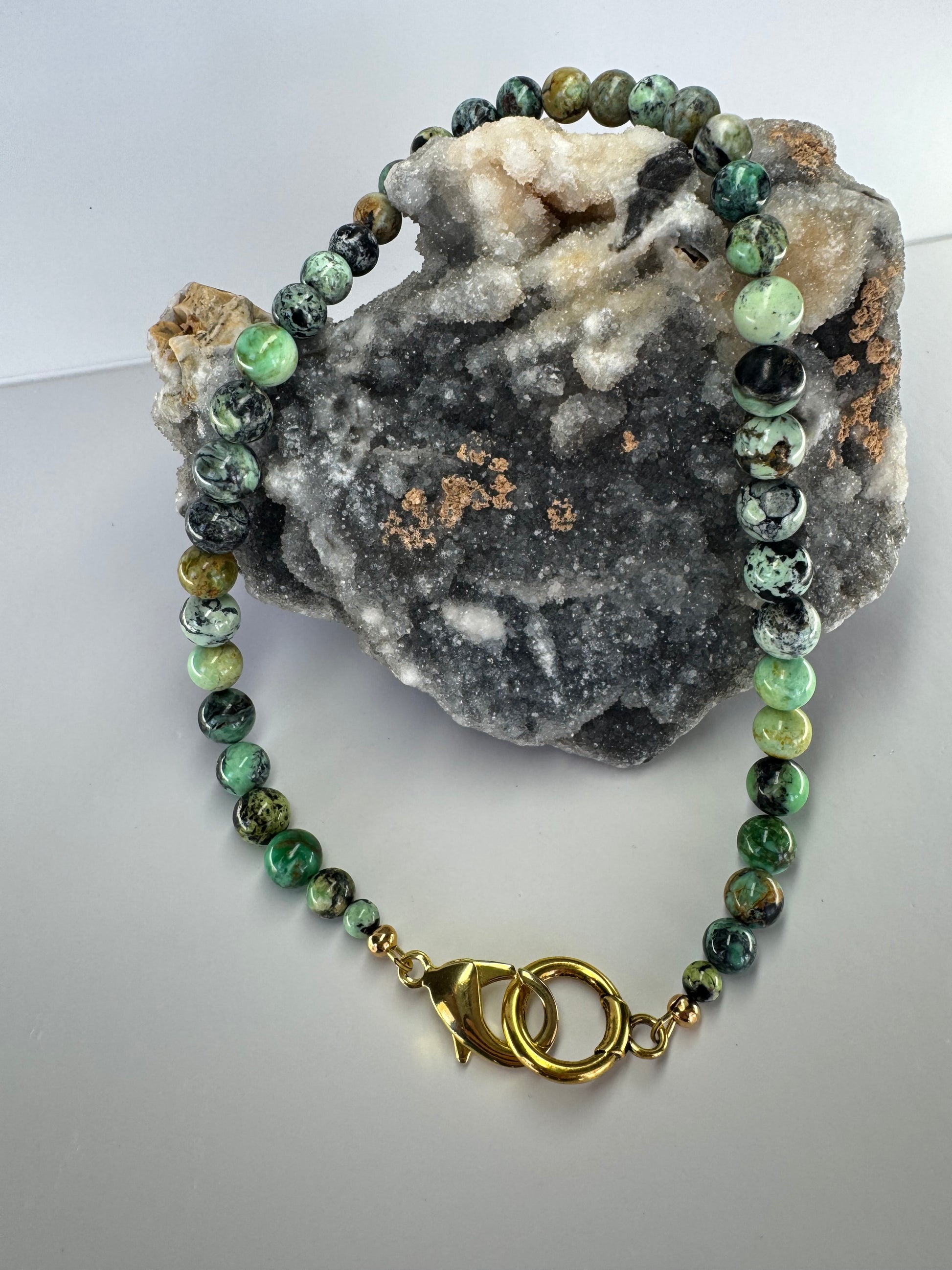 Natural Variscite Gemstone Necklace