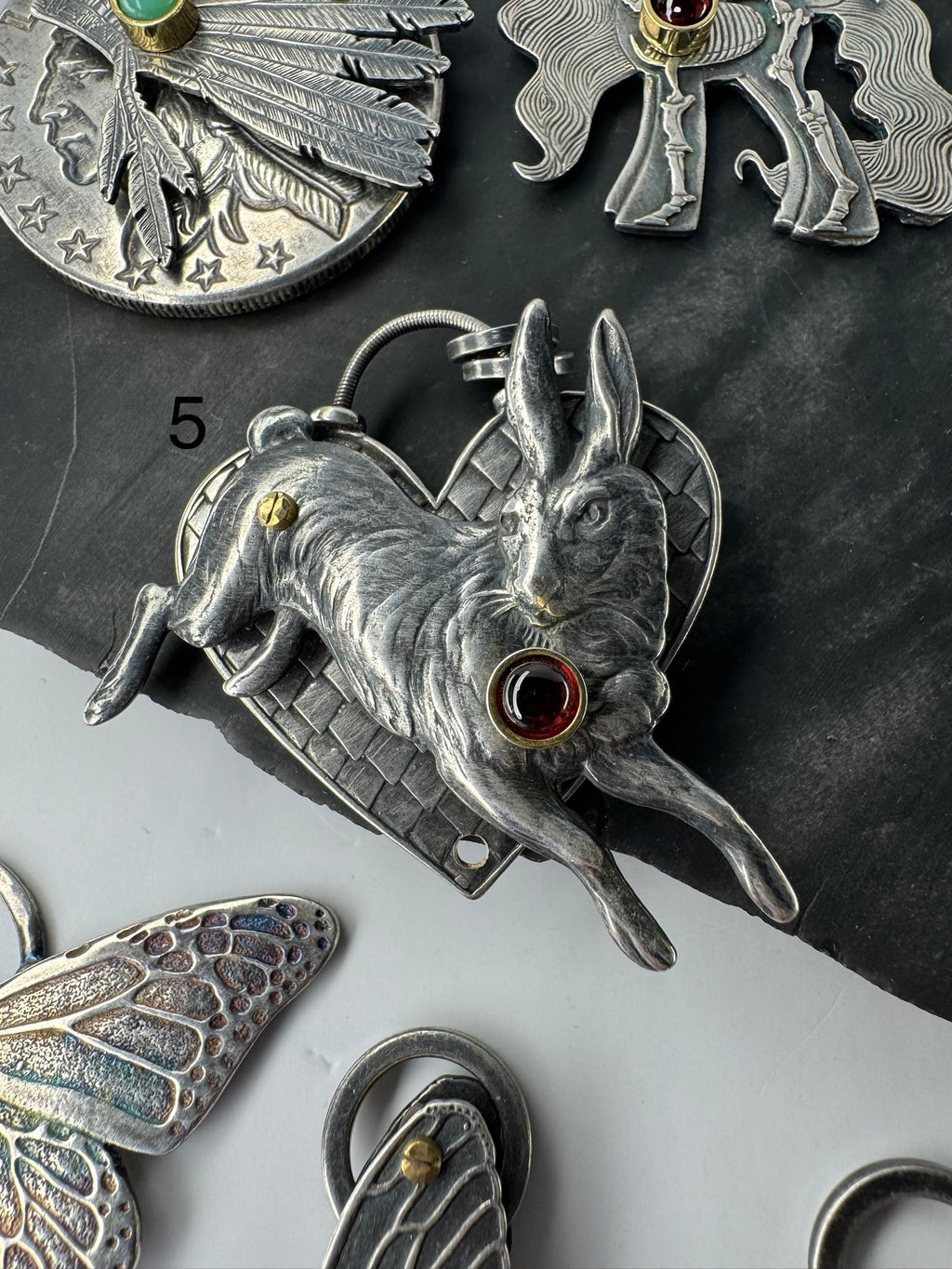 Handmade Pendants & one Ring