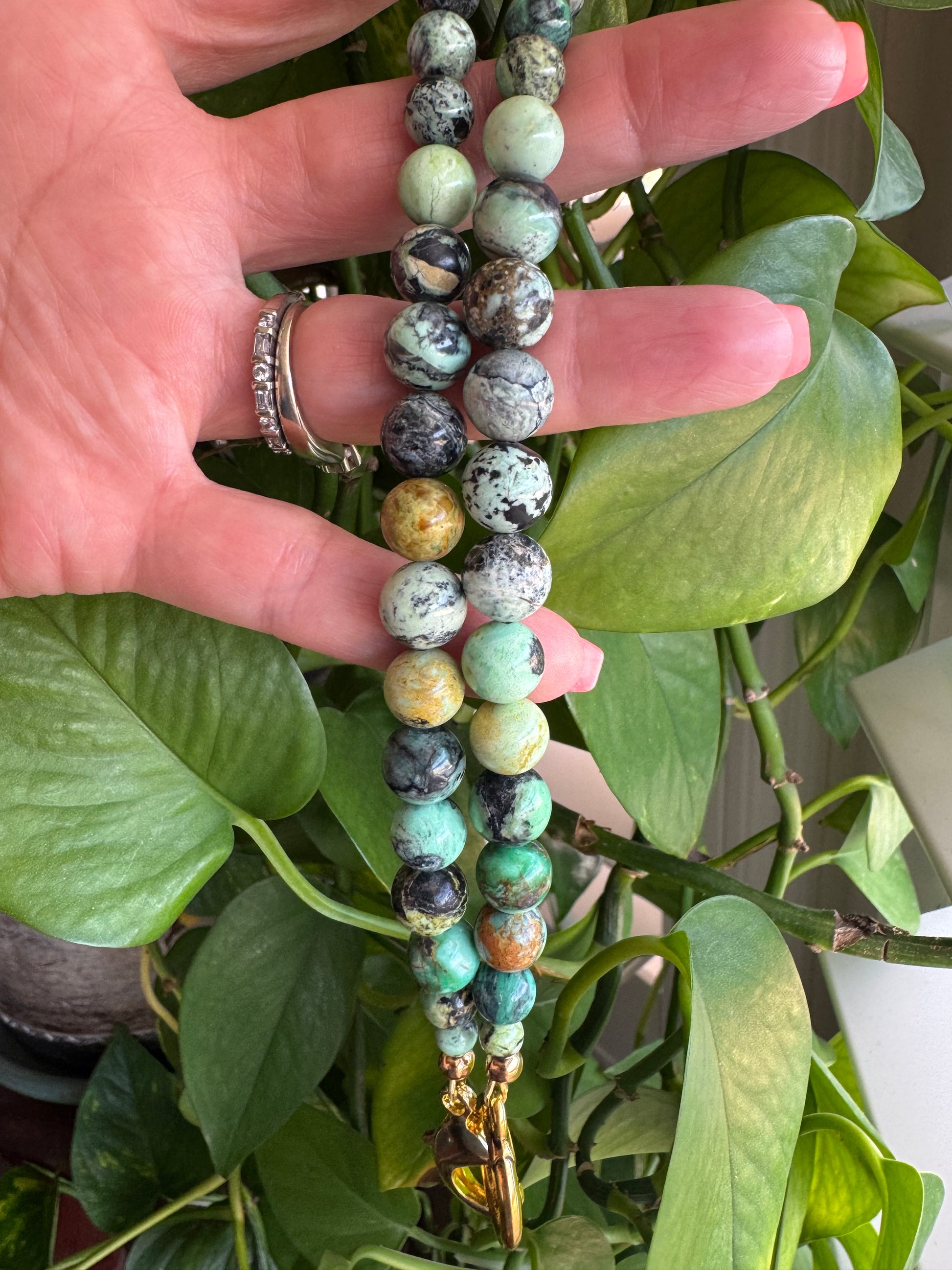 Natural Variscite Gemstone Necklace