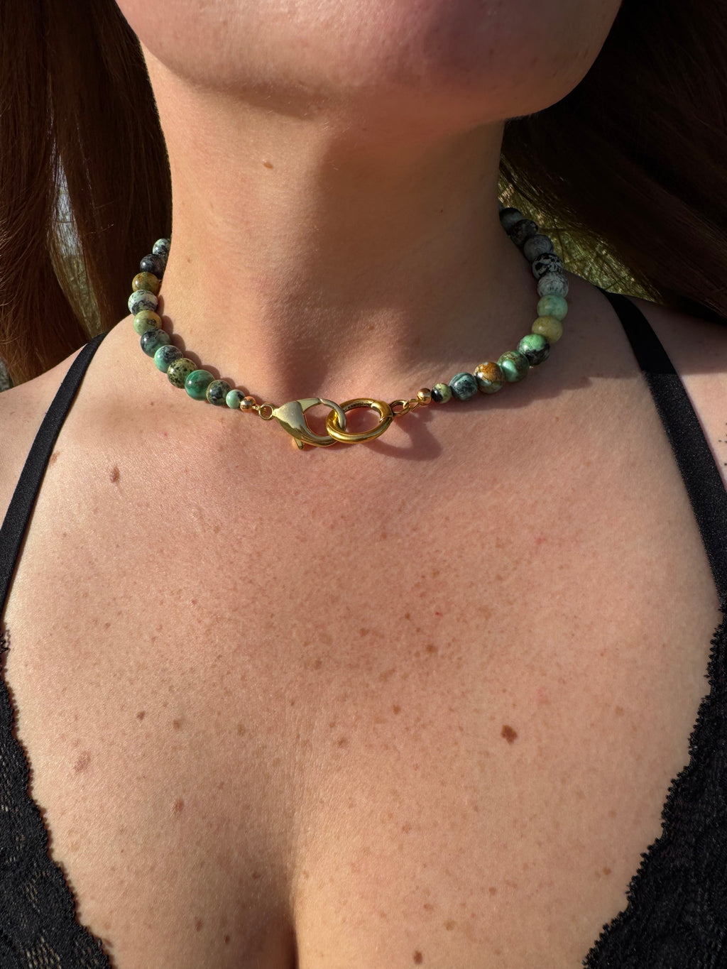 Natural Variscite Gemstone Necklace