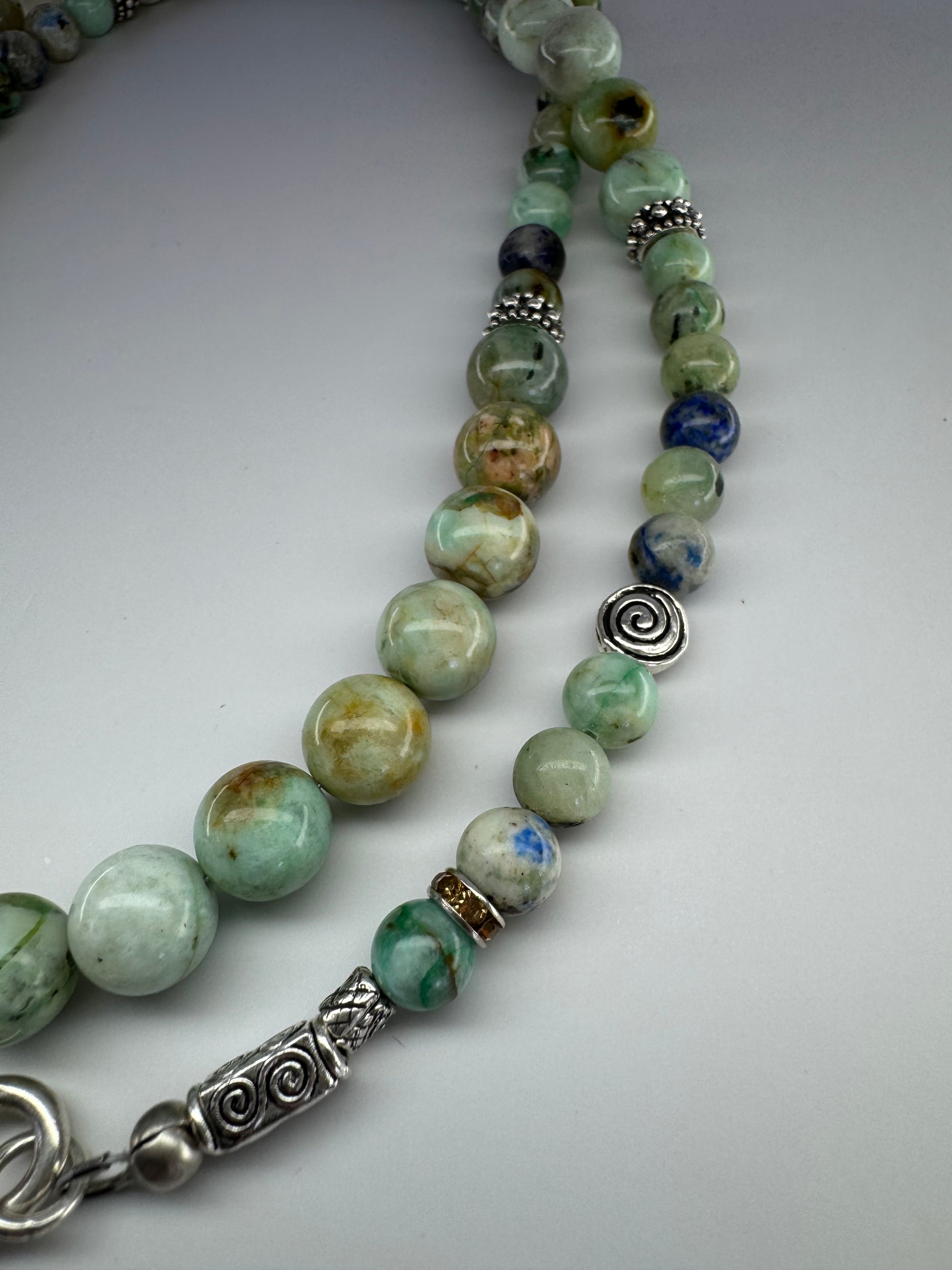 Mongolian Turquoise Necklace & FREE Matching Bracelet