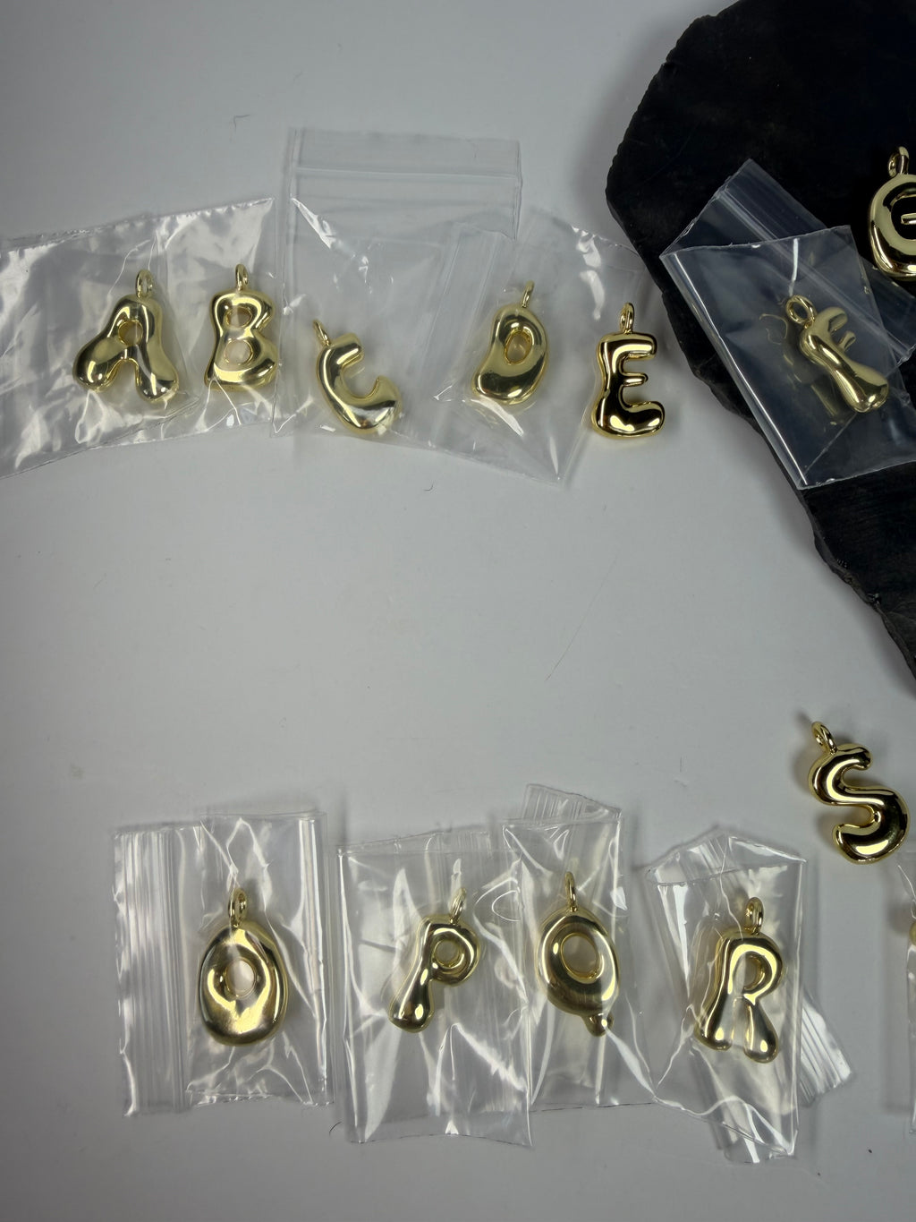Gold Alphabet Charms