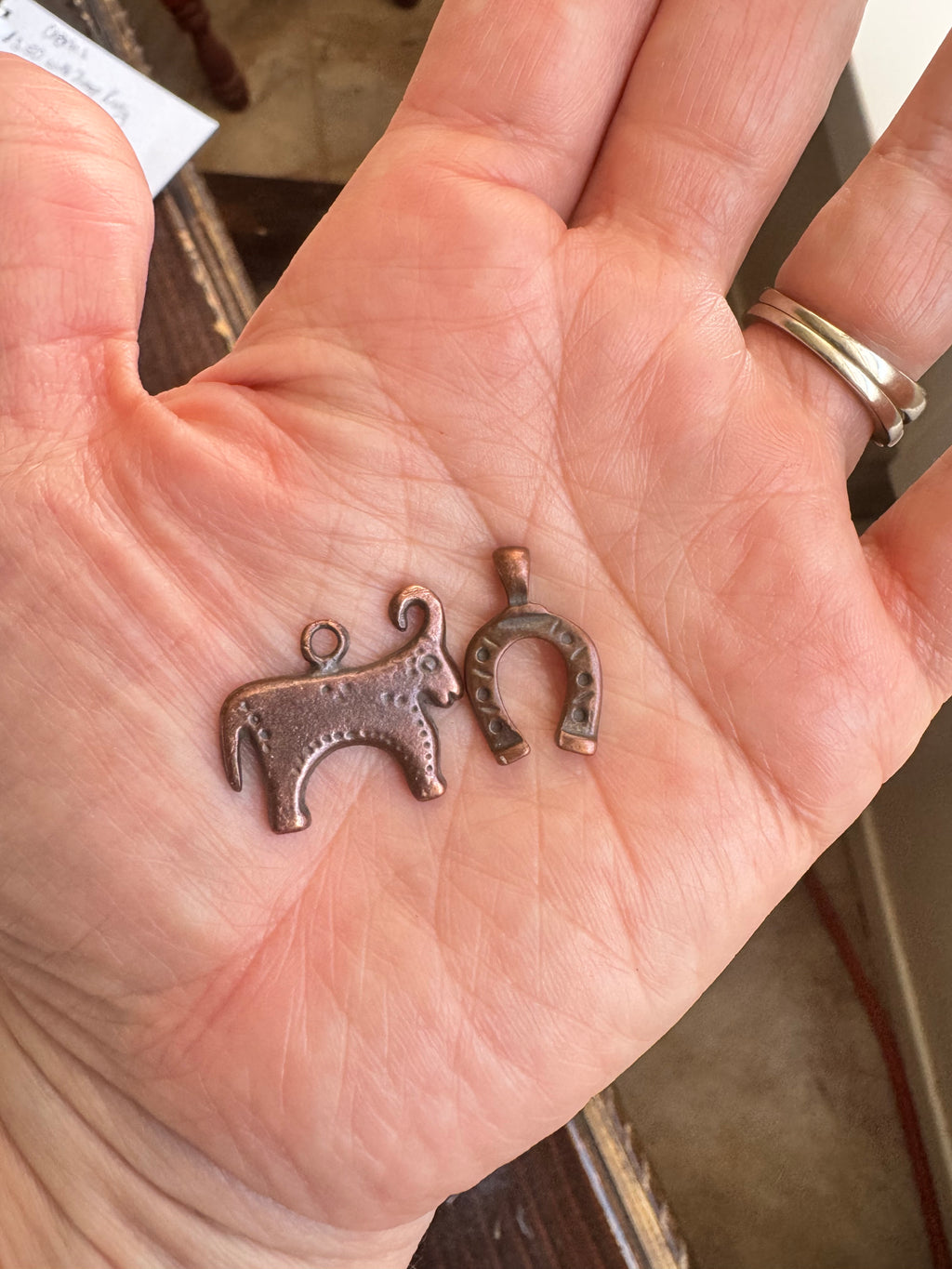 Rustic Copper Charms