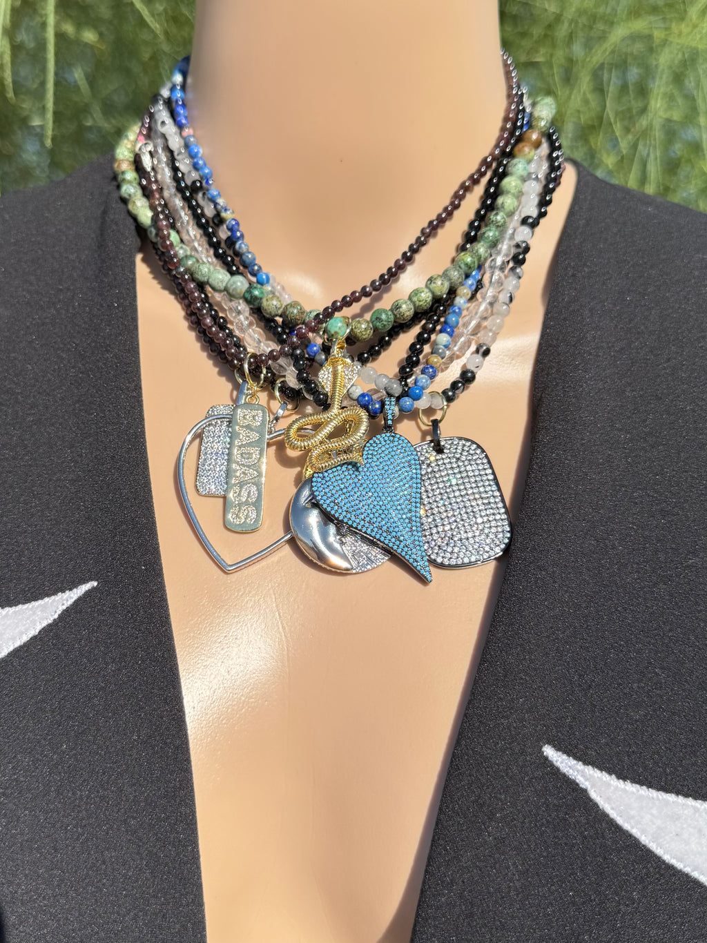 Simple Handmade Gemstone Necklaces – 16” (with 2” extender)