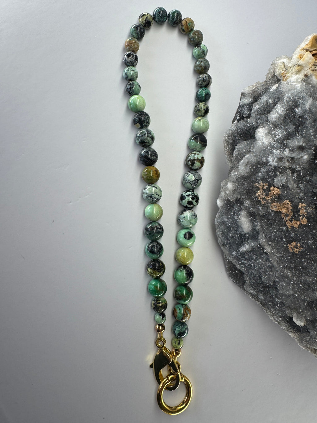 Natural Variscite Gemstone Necklace