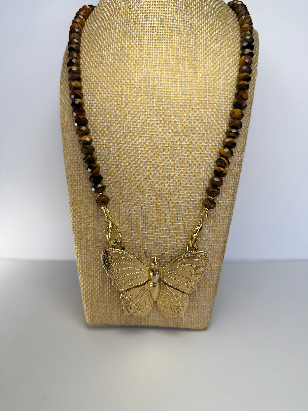 Tiger Eye Faceted Necklace