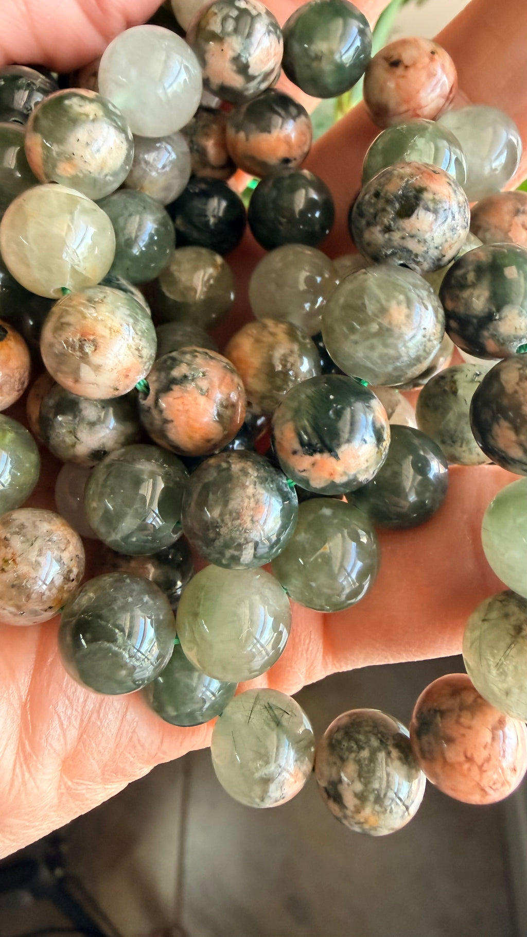 Natural Cherry Blossom Landscape Quartz (Lodolite)