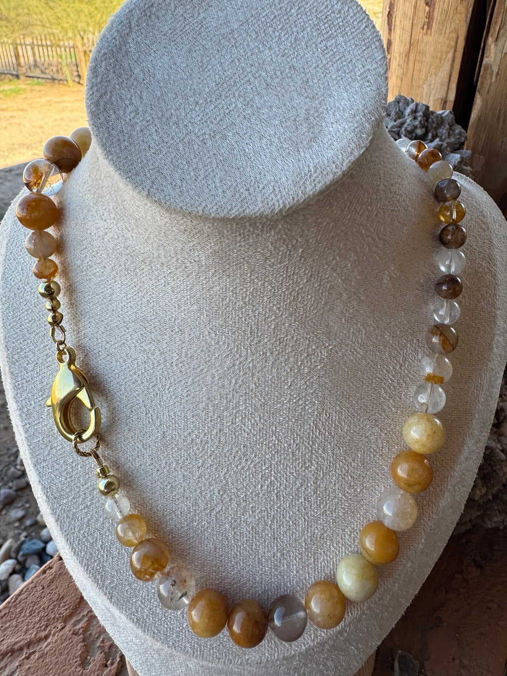 Golden Healer Quartz Necklace