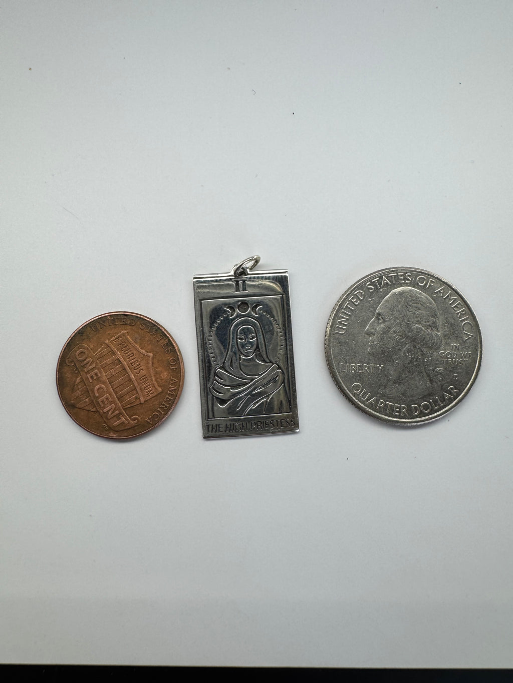 Sterling Silver High Priestess Tarot Charm
