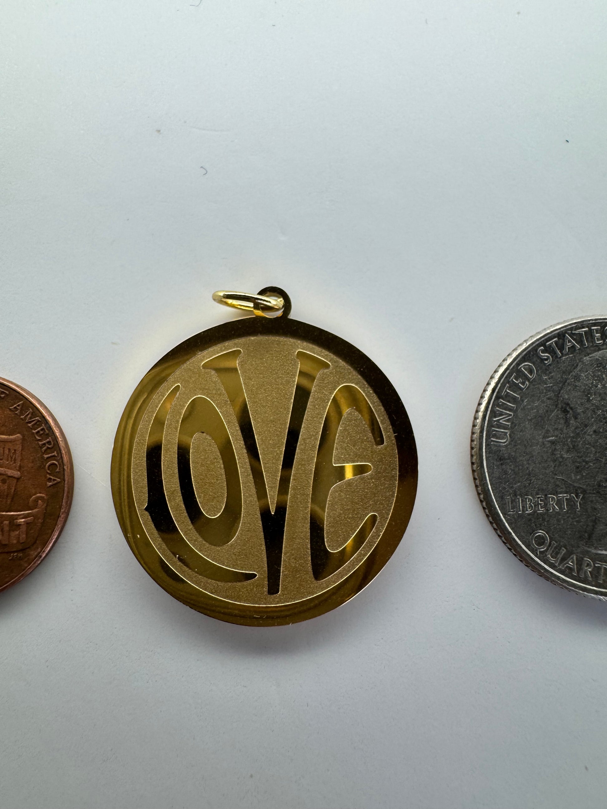 Gold Fill “LOVE” Pendant