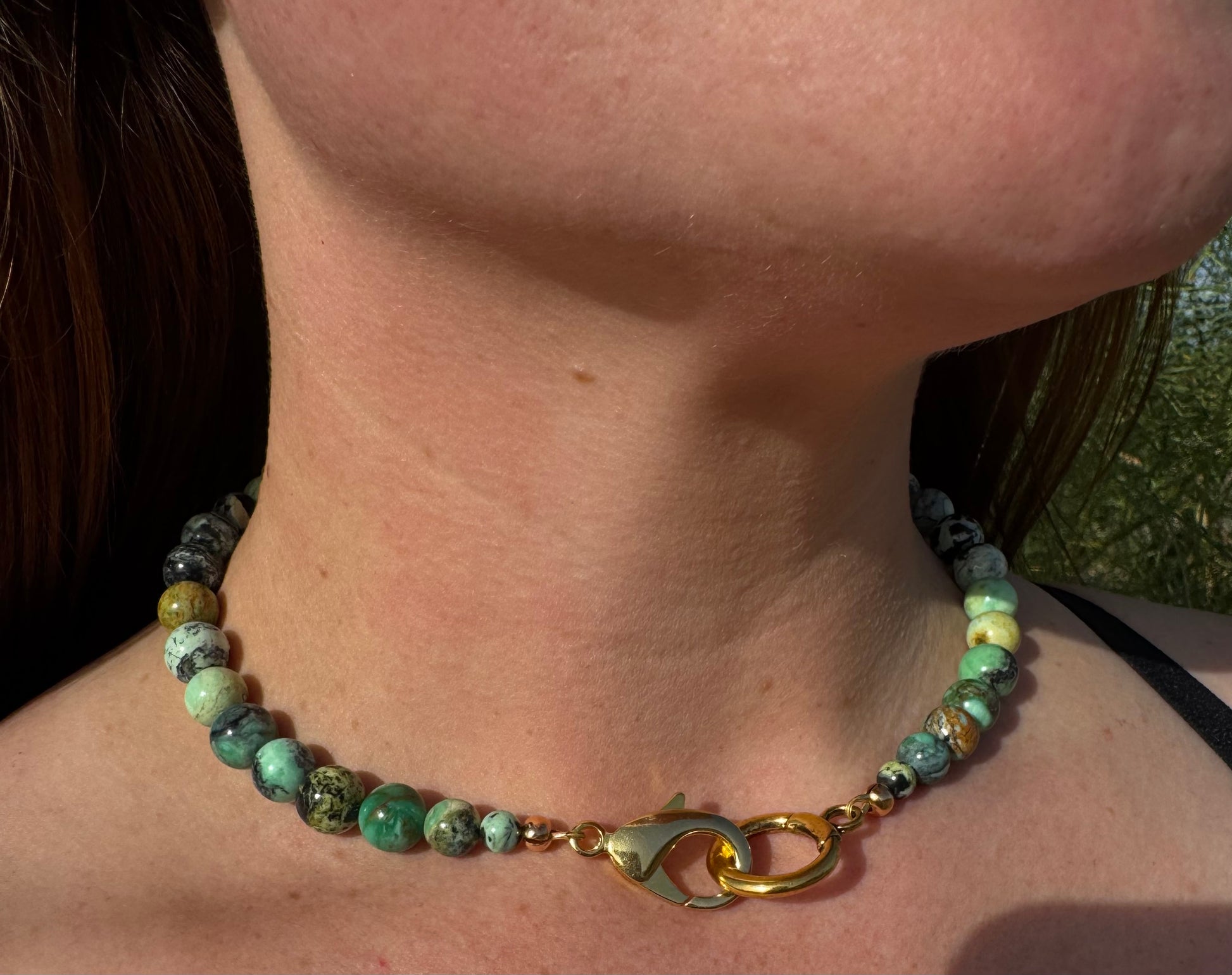 Natural Variscite Gemstone Necklace