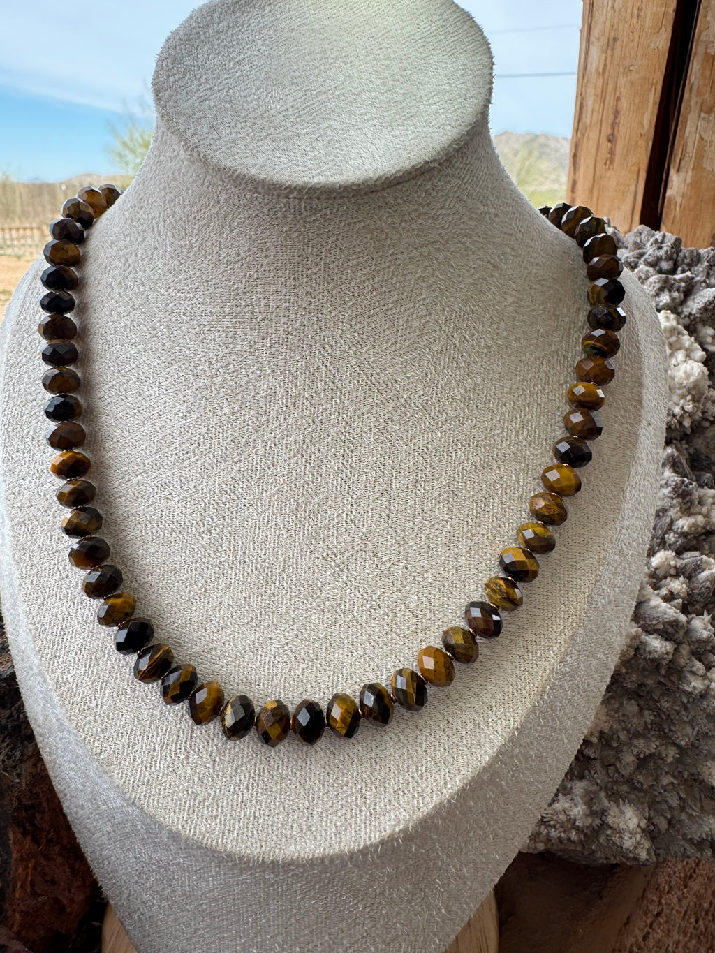 Tiger's Eye Faceted Necklace