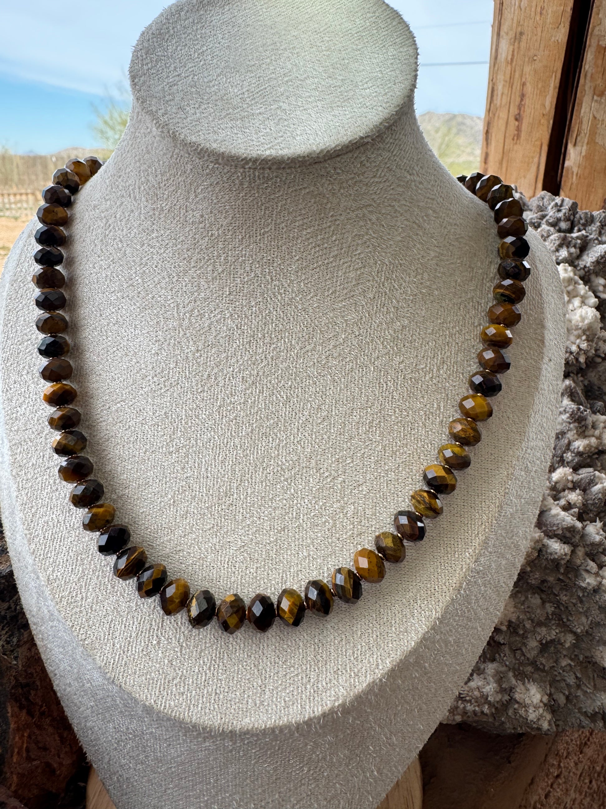Tiger's Eye Faceted Necklace