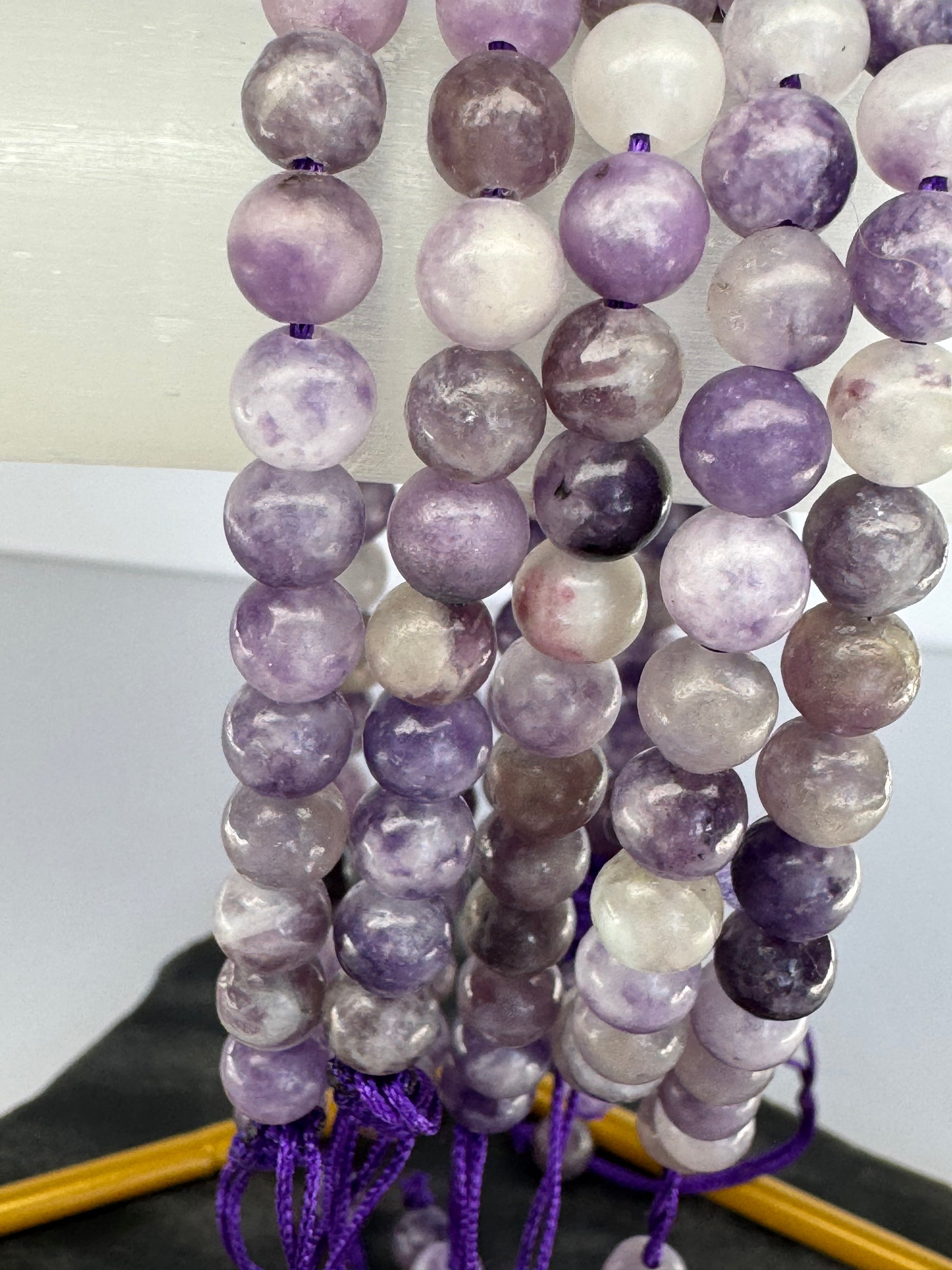 Lepidolite Adjustable Bracelet – 6mm Beads